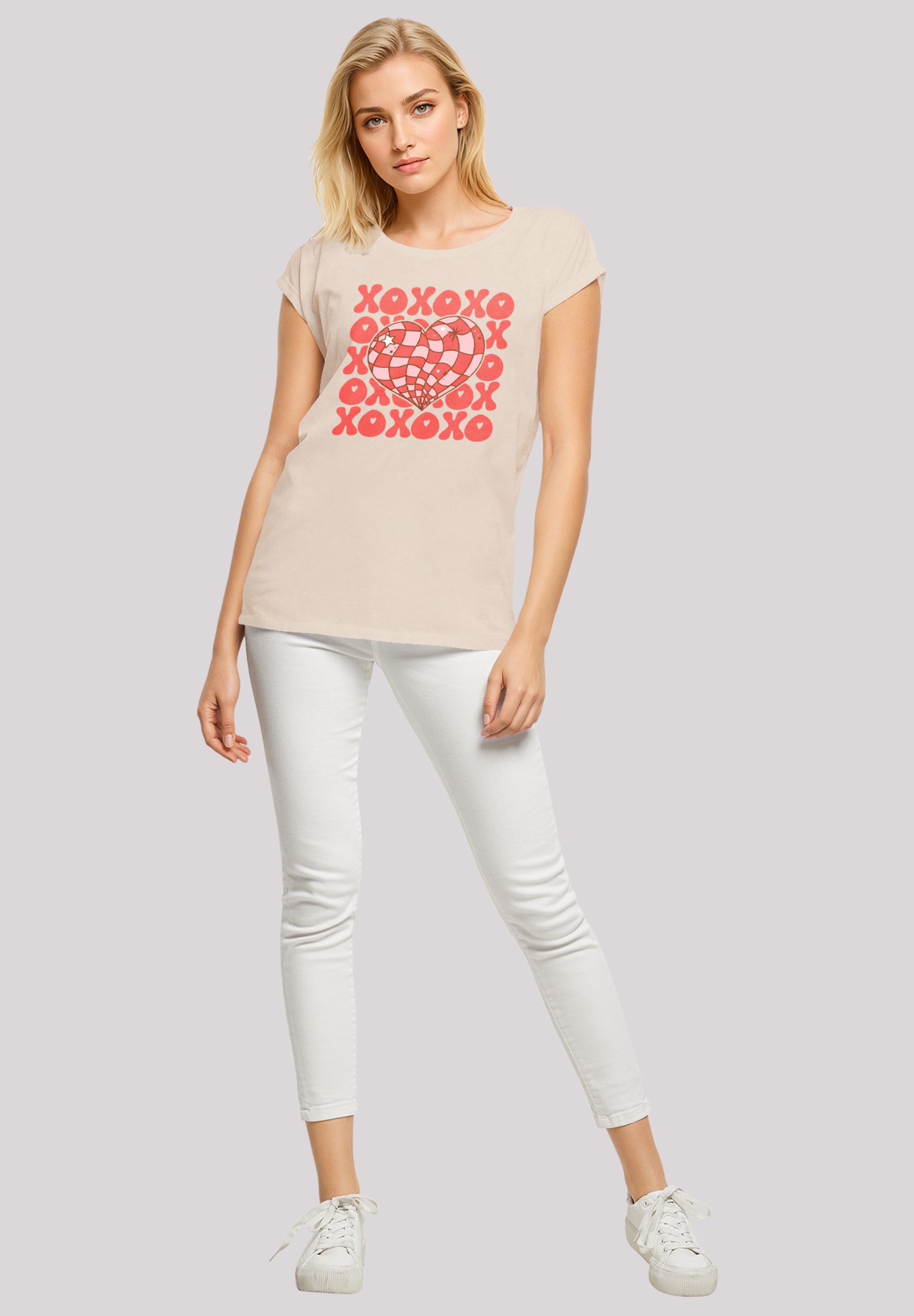 F4NT4STIC T-Shirt »XOXO Herz Love«, Premium Qualität