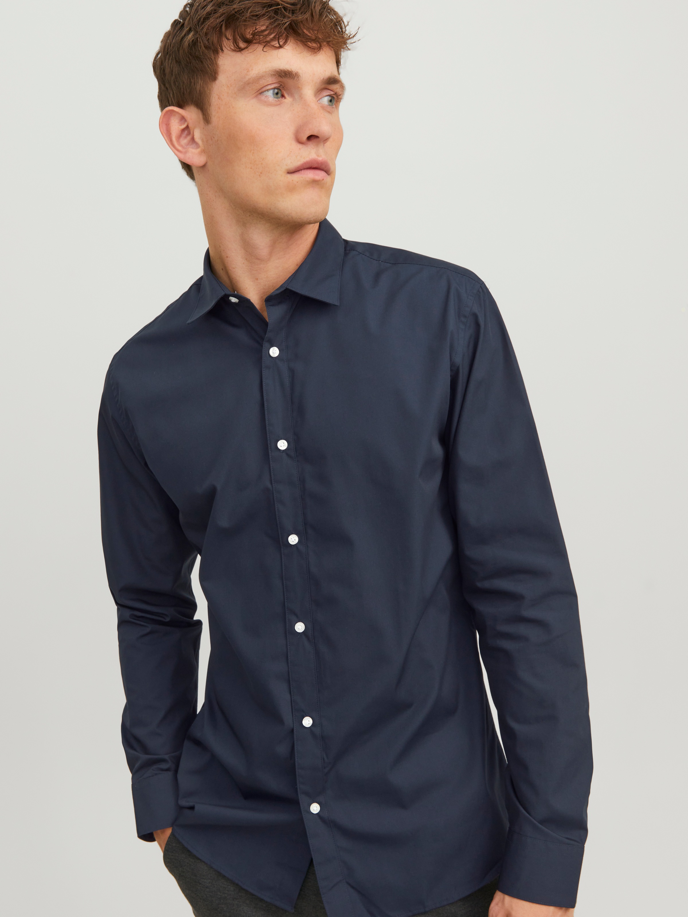 Jack & Jones Langarmhemd »JJJOE SHIRT LS PLAIN«