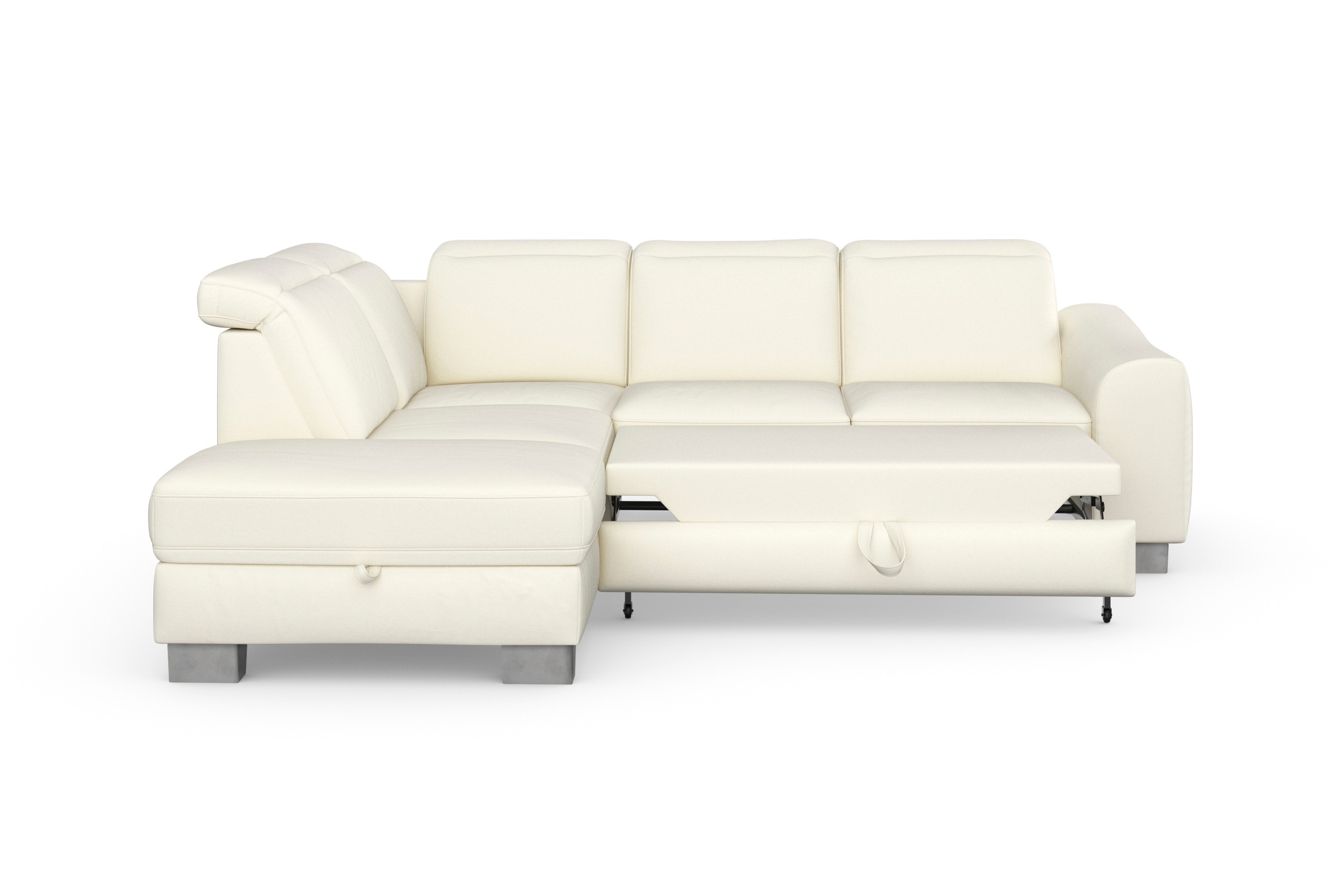 Thumbnail - sit&more Ecksofa "Dundee L-Form", mit Federkern und Edelstahlfüßen, wahlweise mit Kopfteilverstellung