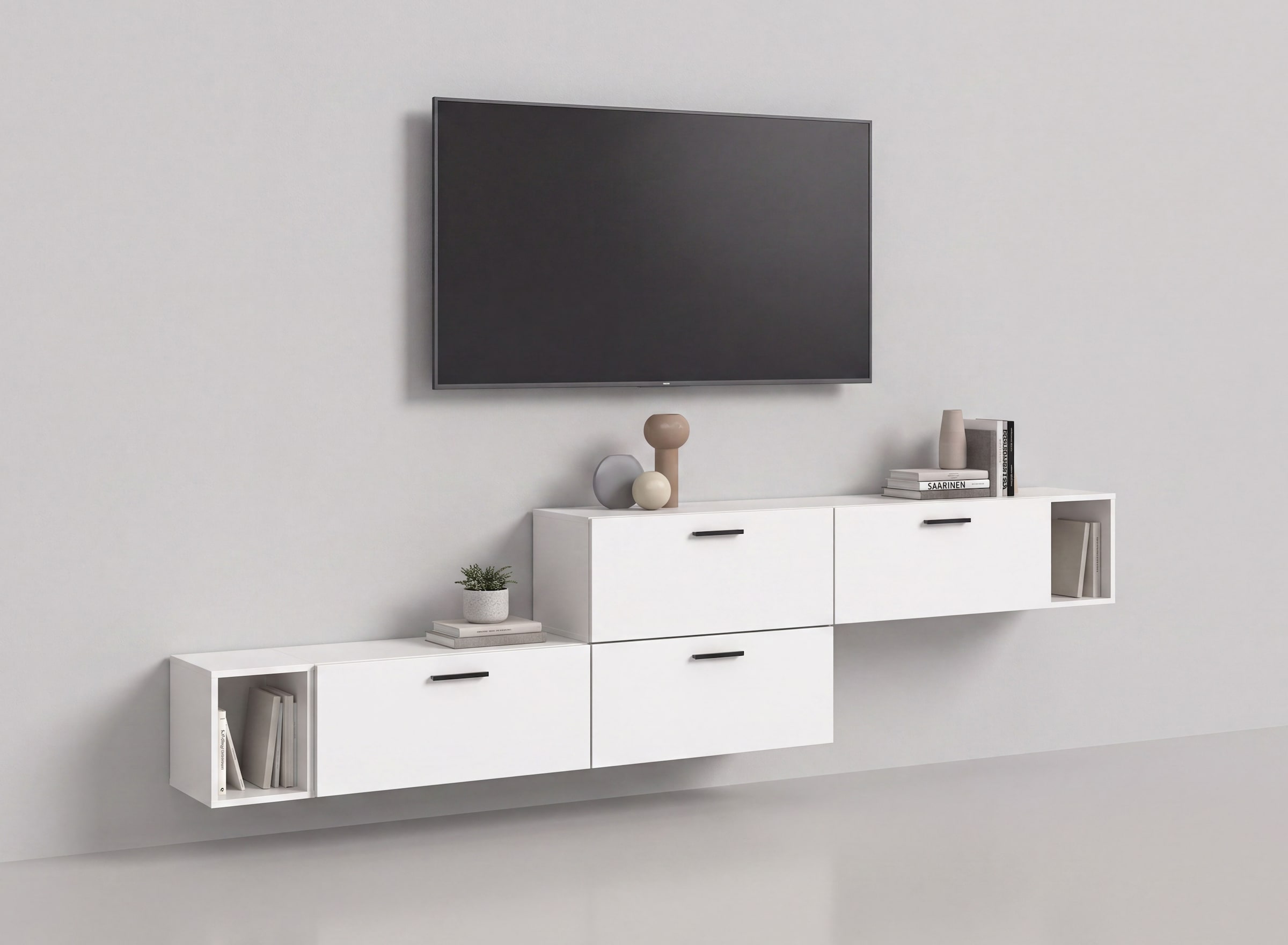 Home affaire Schrank-Set "ENESTE, 6-teilig, in verschiedenen Farben, individuell kombinierbar" verschiedenste Kombinationmöglichkeiten, stehend oder hängend, 2 Stk. tlg.
