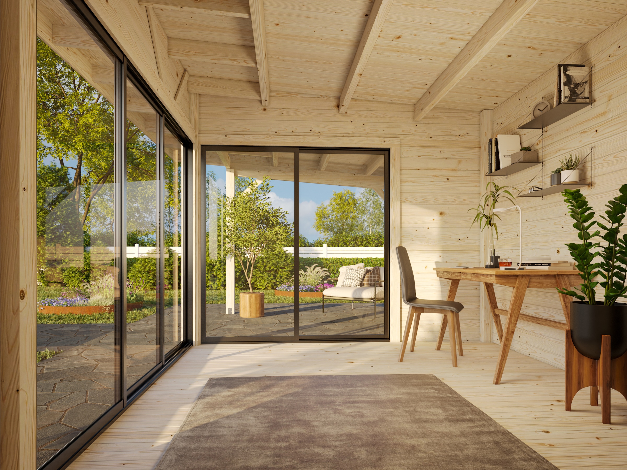 Palmako Gartenhaus »Andrea 11,2+7,9 m², Slide Plus«