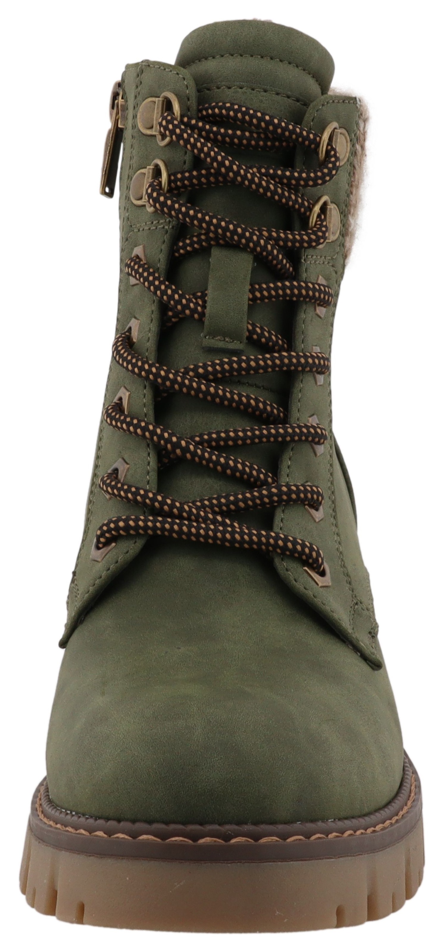 TOM TAILOR Winterstiefelette  Workerboots, Stiefelette mit Blockabsatz