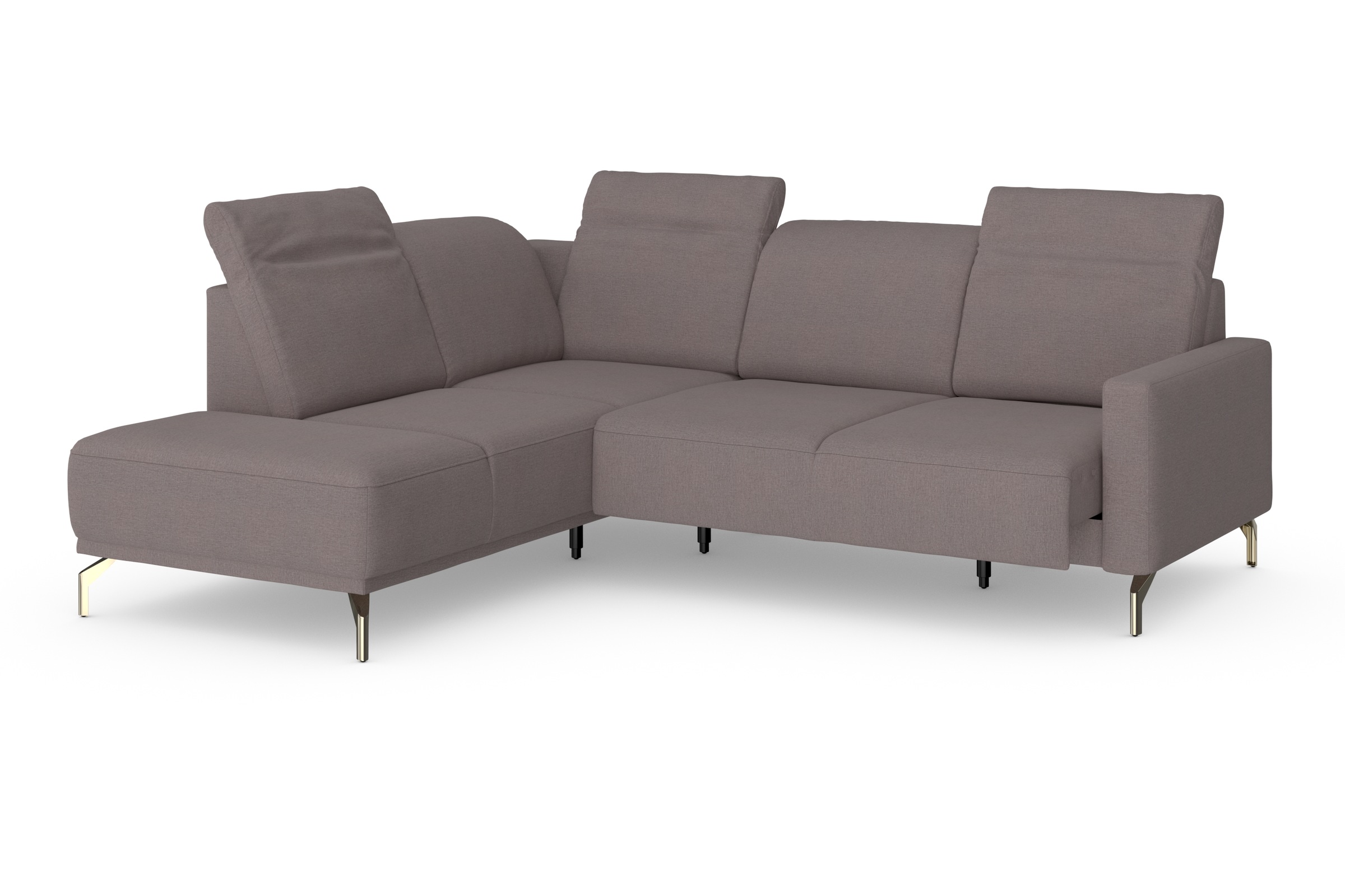 sit&more Ecksofa »Bailando L-Form«, wahlweise mit Kopfteilverstellung und Vorziehsitz, motorisch