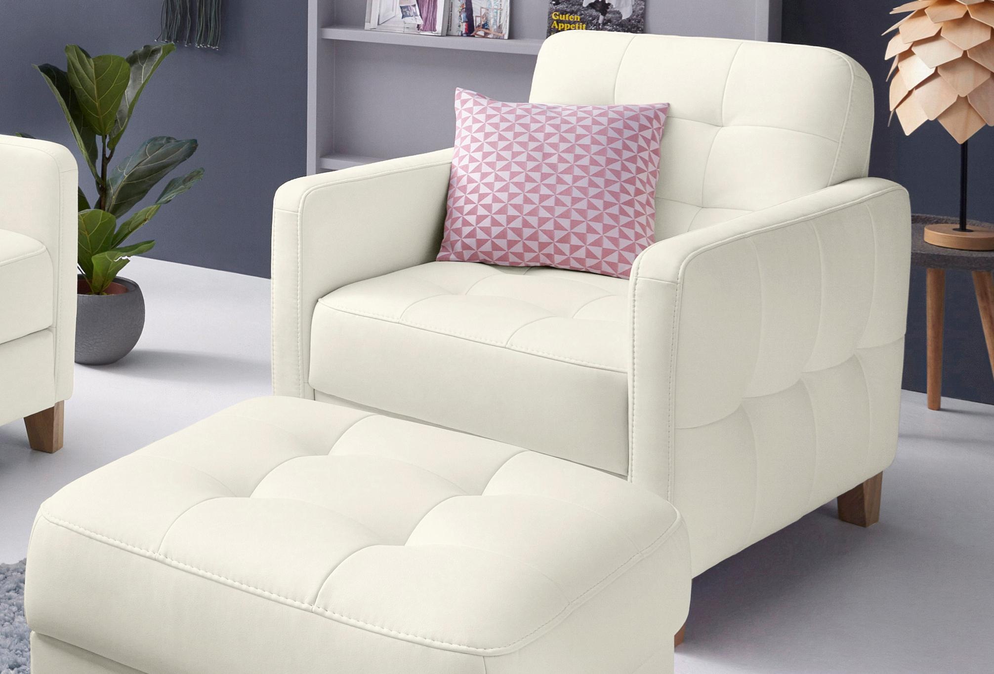 exxpo - sofa fashion Sessel »Elio, Loungesessel, aufwendige Detailverarbeitung, bequem und modern«, hoher Sitzkomfort für entspannende Momente