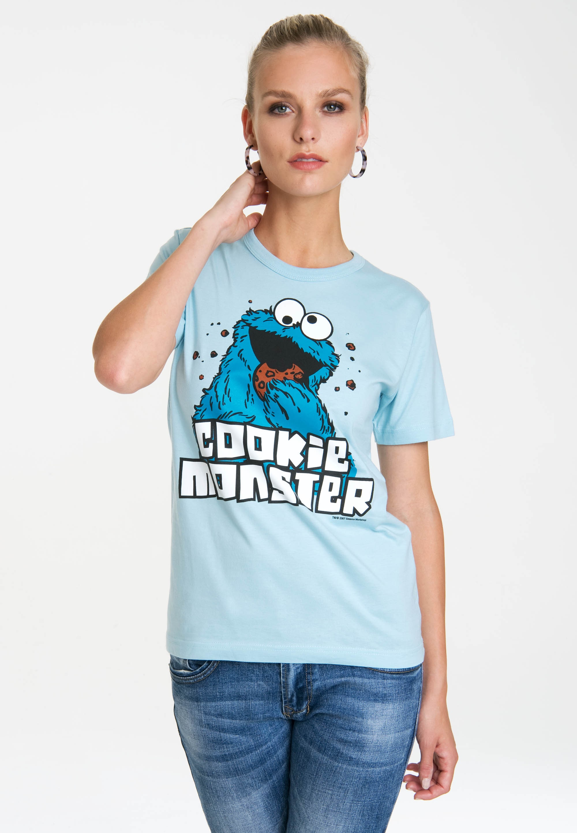 LOGOSHIRT T-Shirt »Sesamstrasse - Originalddesign | Krümelmonster«, bestellen BAUR lizenziertem mit