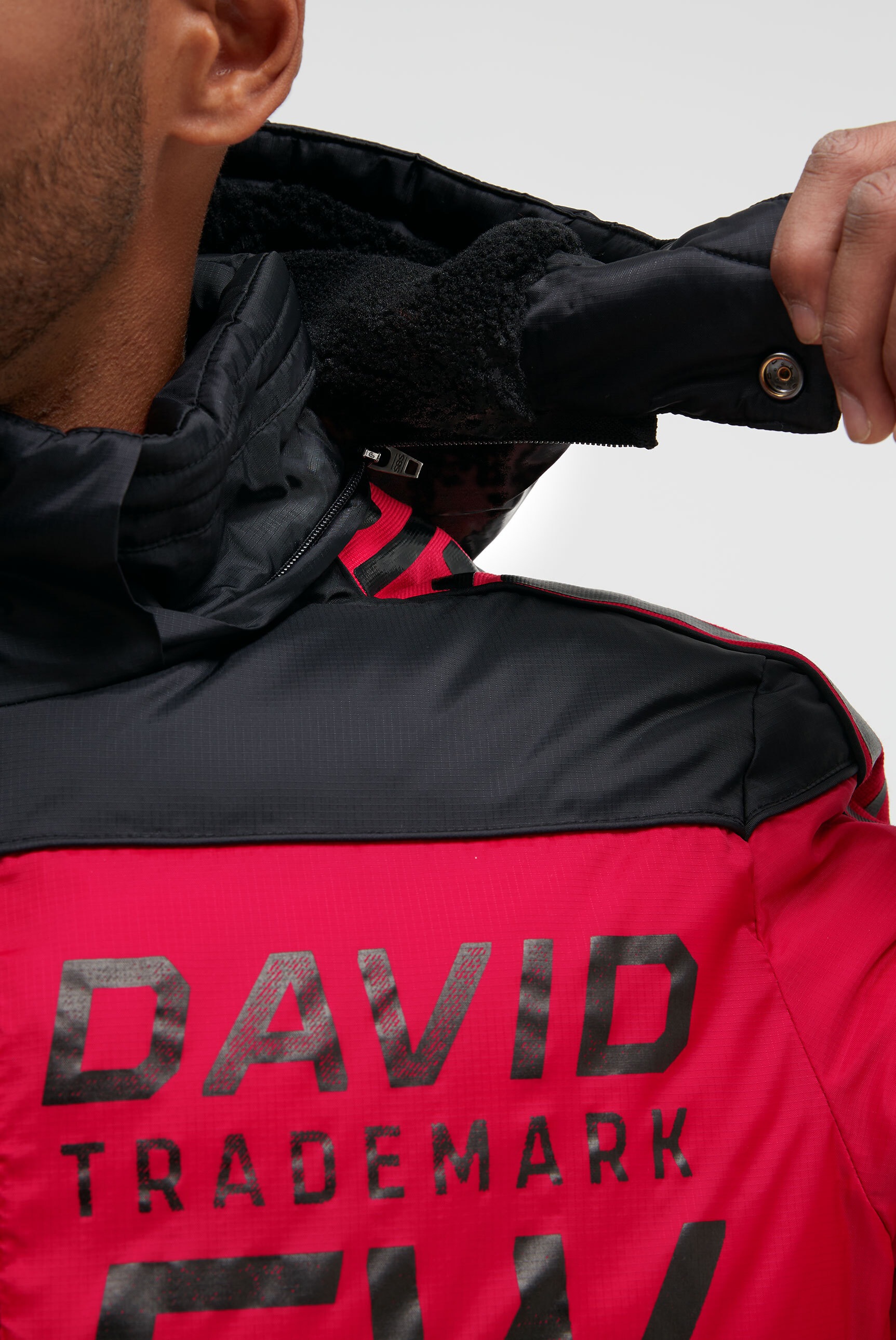 CAMP DAVID Winterjacke mit Kapuze mit abtrennbarer Kapuze