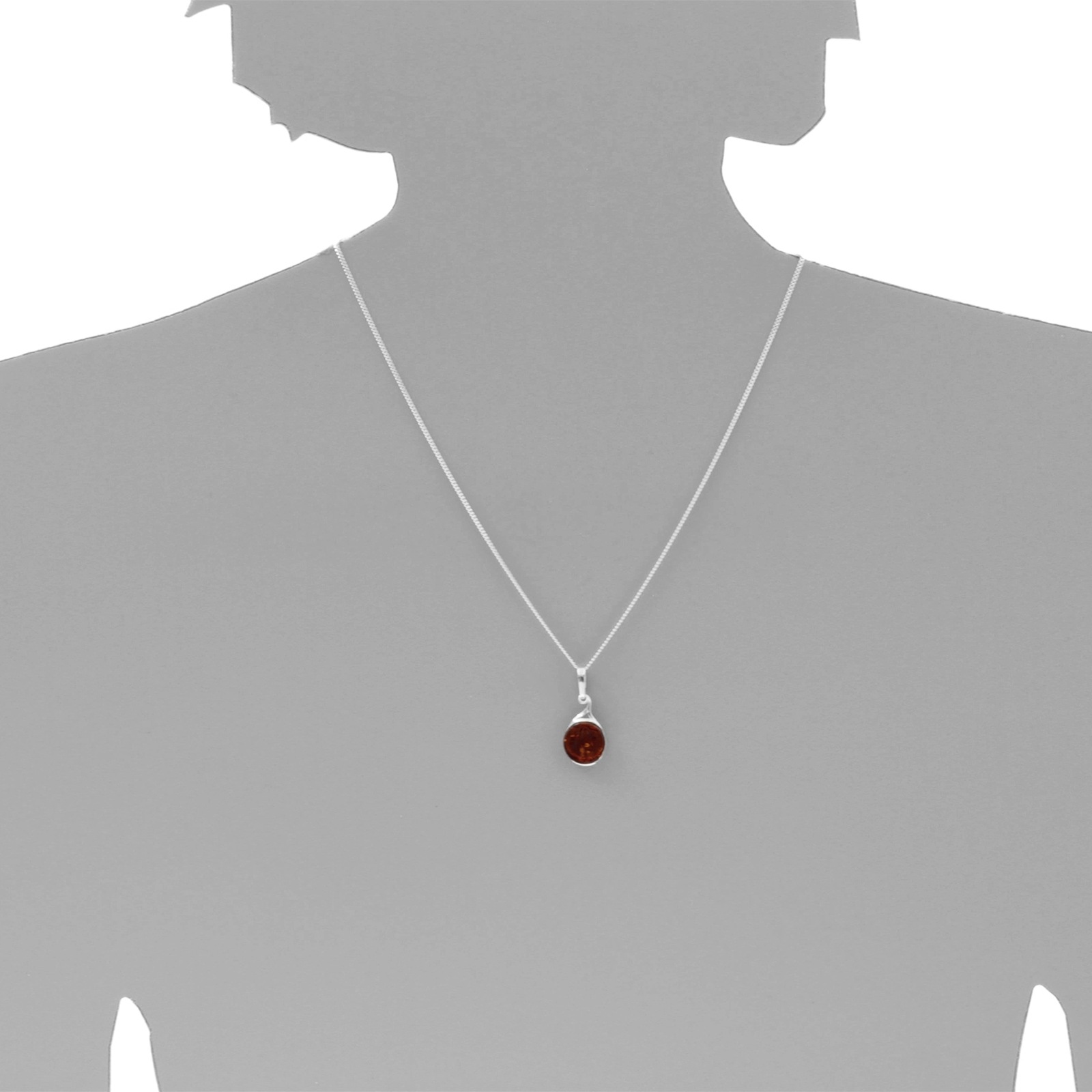 Kette mit Anhänger OSTSEE-SCHMUCK "Ostsee-Schmuck Kette mit Anhänger Tira Kette mit Anhänger Tira" Gr. 45, silber, Halsketten, Damen, 45cm, Silber 925 (Sterlingsilber), L: 42 2