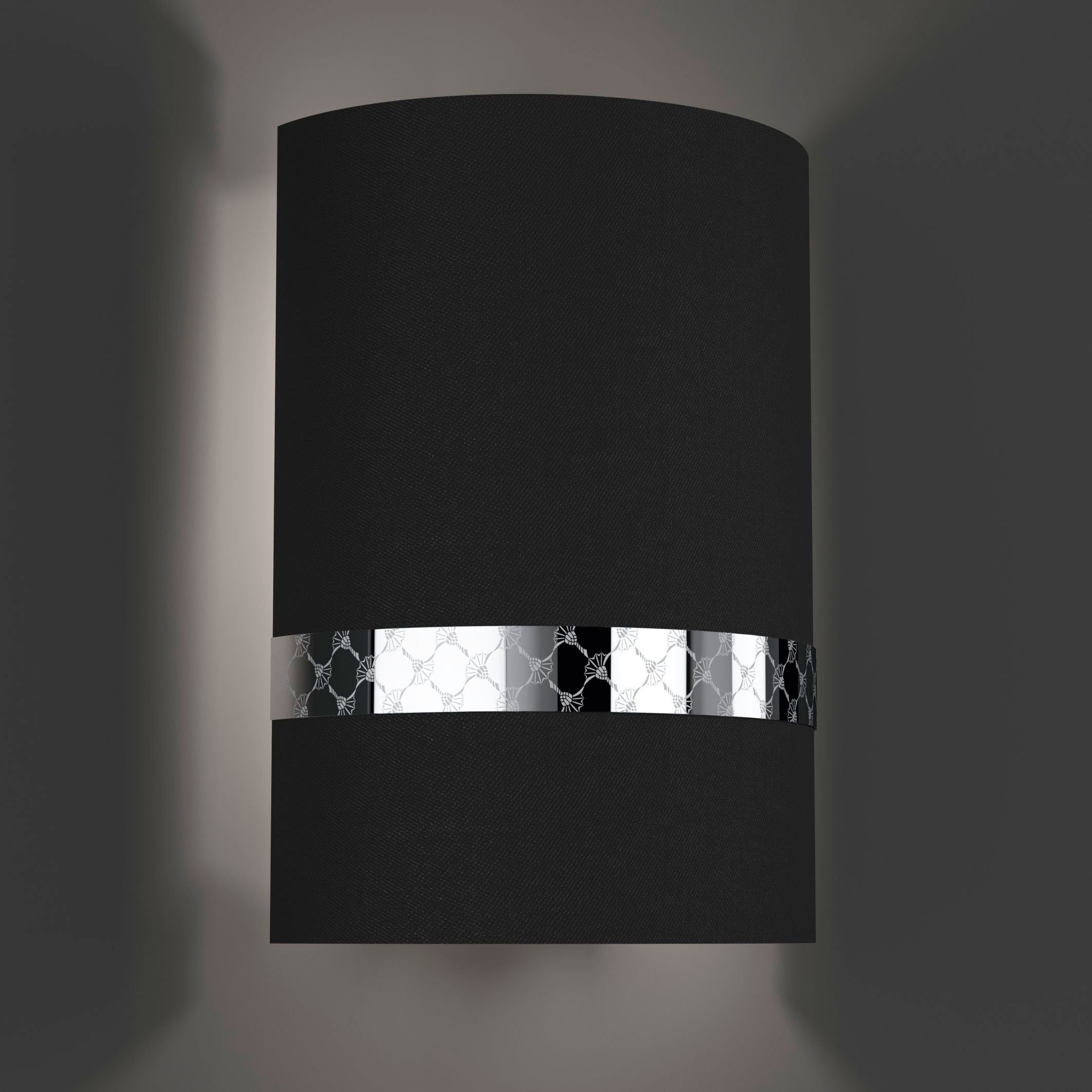 Joop! Wandleuchte »ROUND LIGHTS«, mit rundem Textil-Leuchtenschirm und eingelassenem  Metall-Dekorband | BAUR