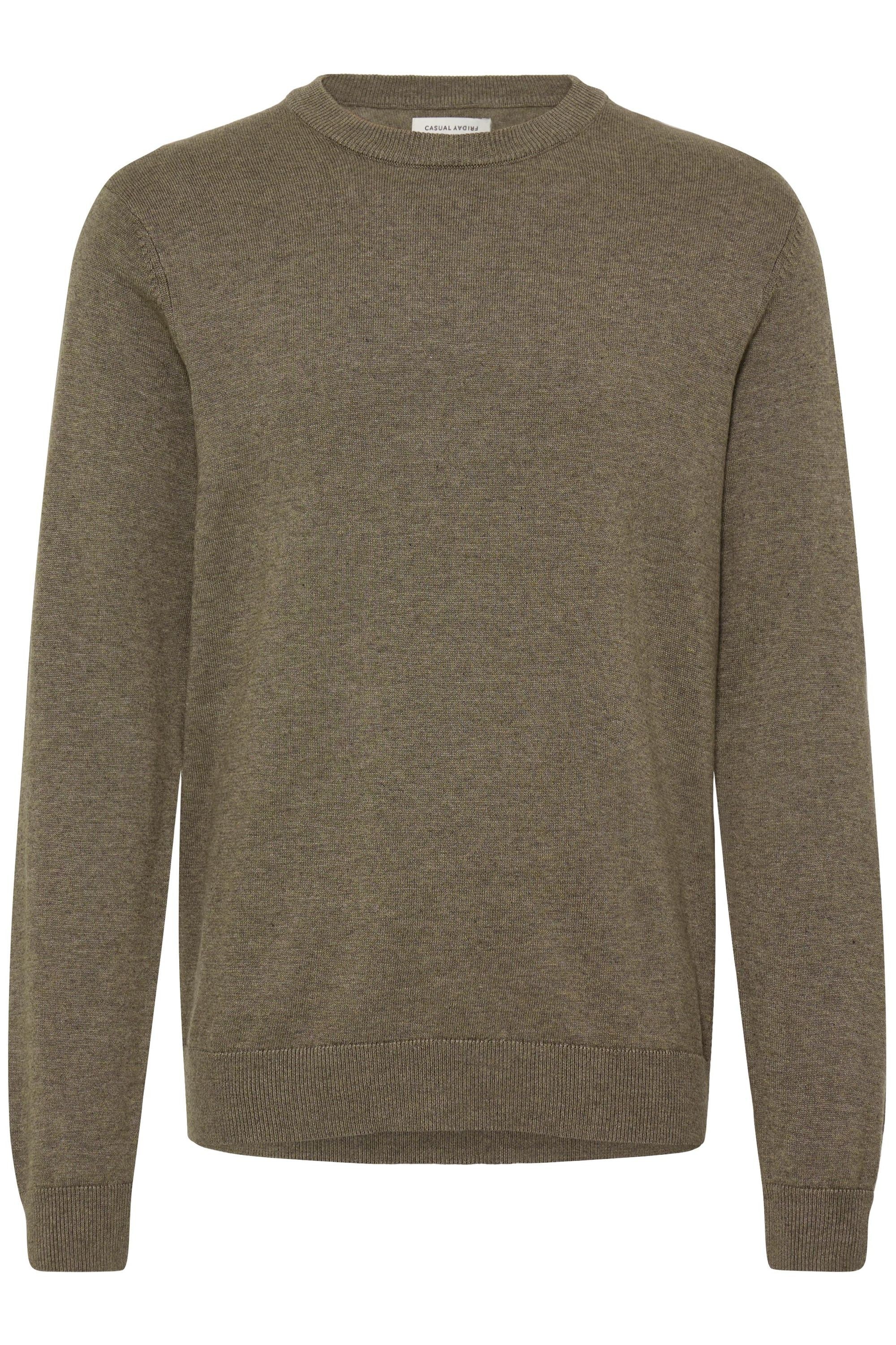 Casual Friday Strickfleece-Pullover "Strickpullover CFBells" günstig online kaufen