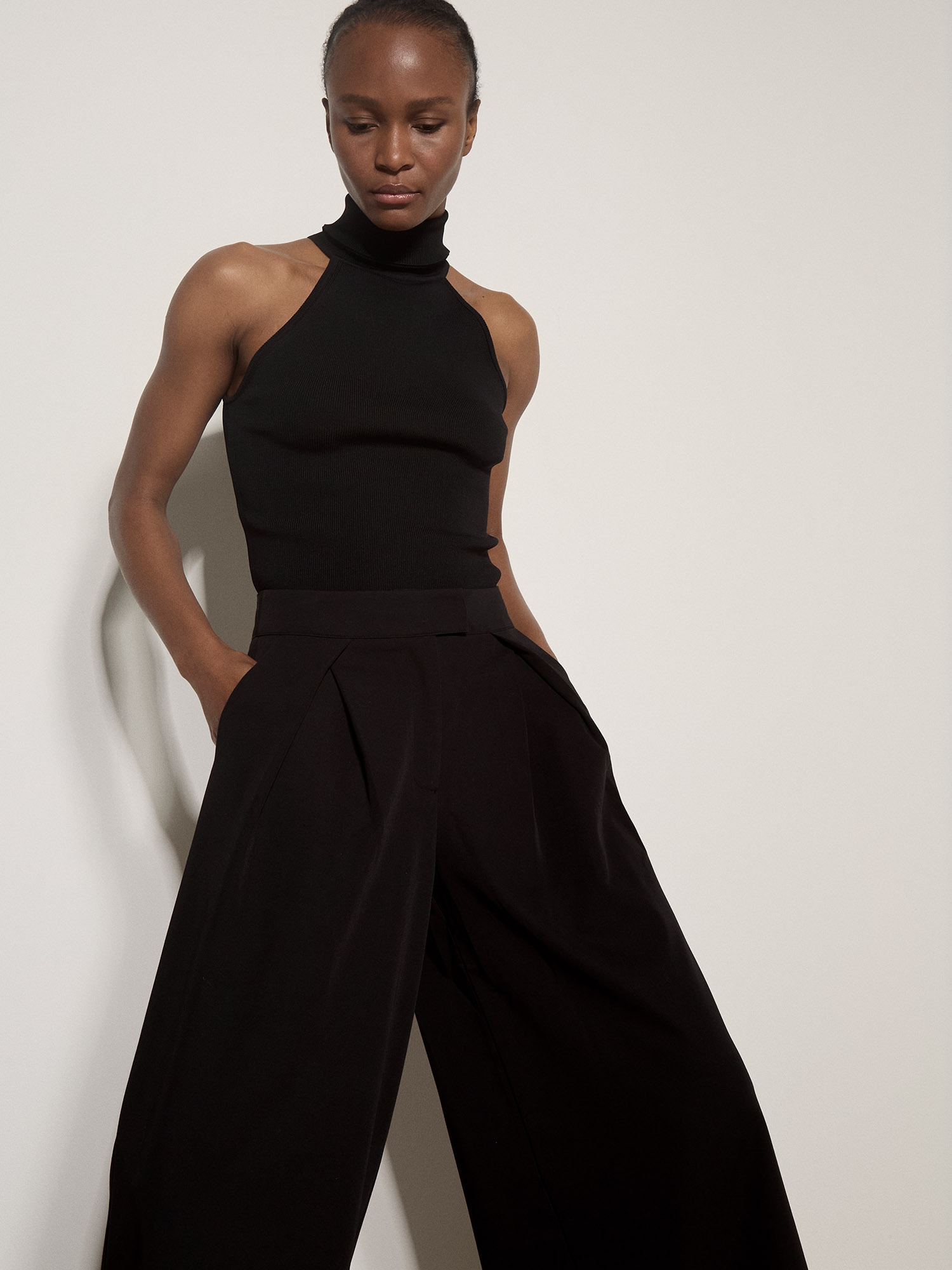 Apricot Stoffhose »Weite Hose«  mit Plissee