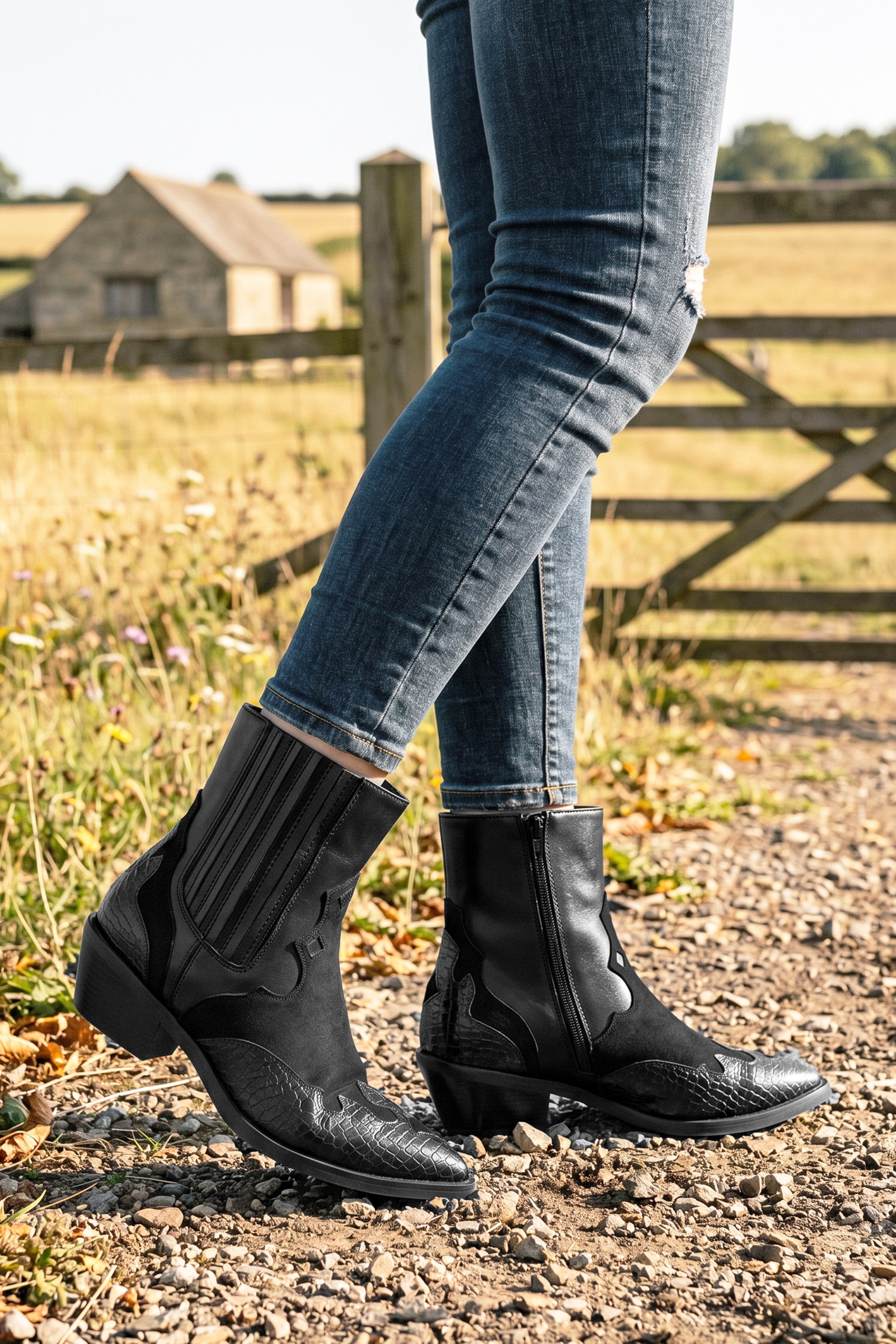 Aniston SHOES Westernstiefelette  Cowboystiefelette mit Stretch - NEUE KOLLEKTION