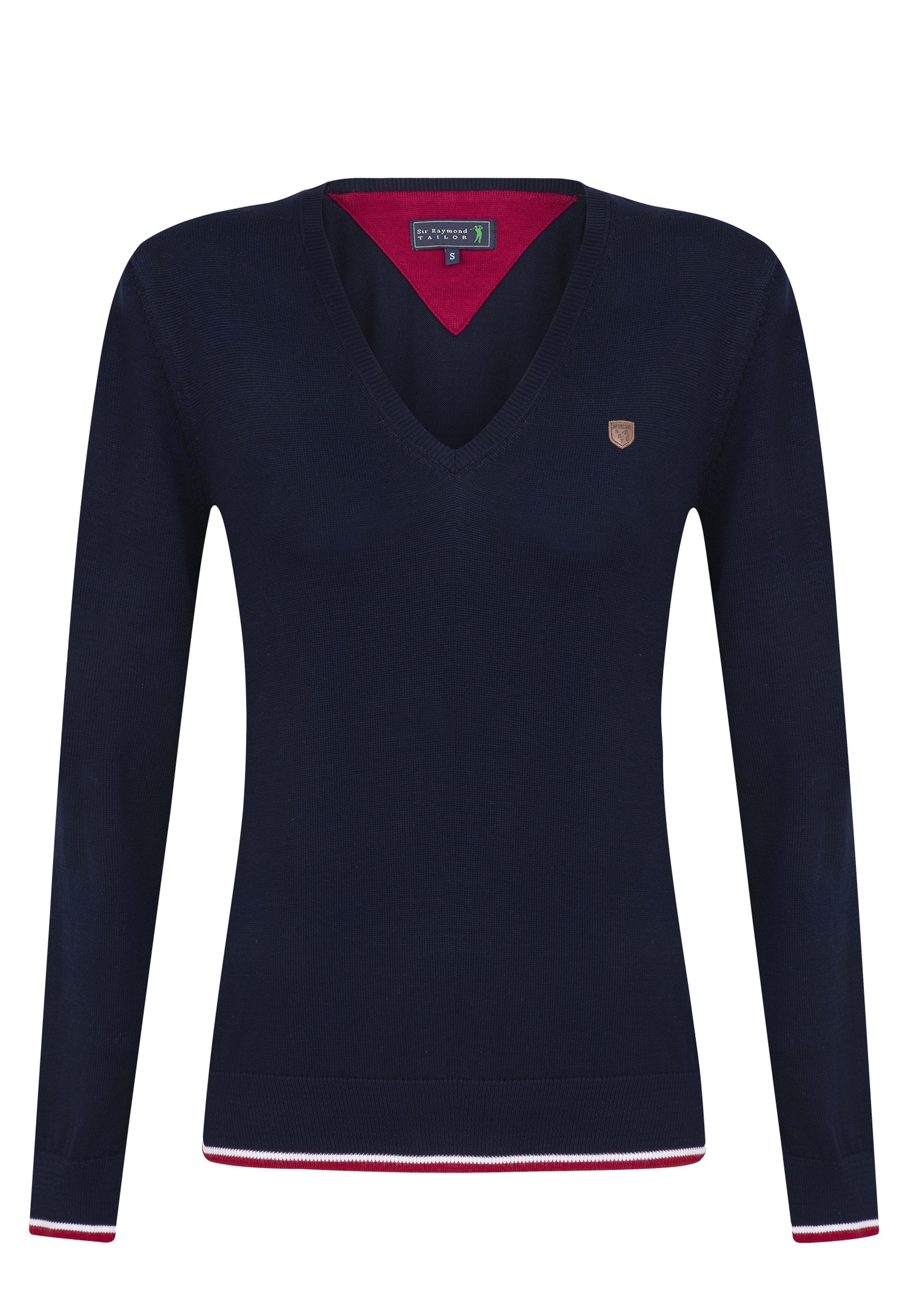 SIR RAYMOND TAILOR Strickpullover »Pergusars«, mit elegantem V-Ausschnitt