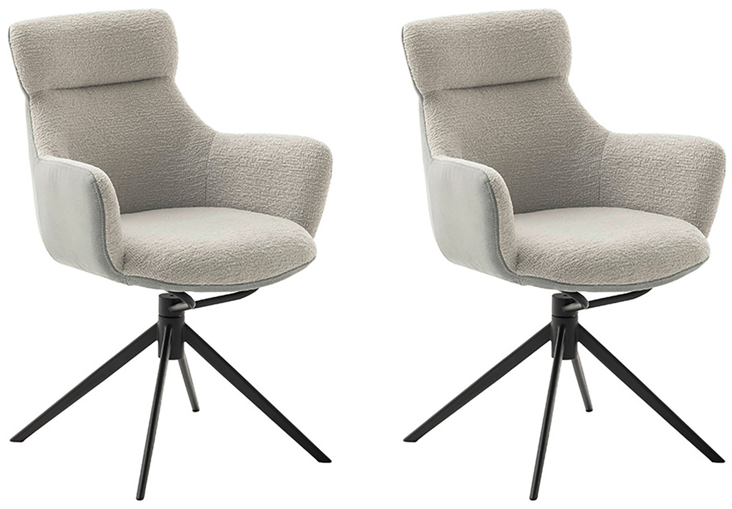 MCA furniture Esszimmerstuhl "PELION", Feingewebe, (2er-Set), drehbar 360, günstig online kaufen