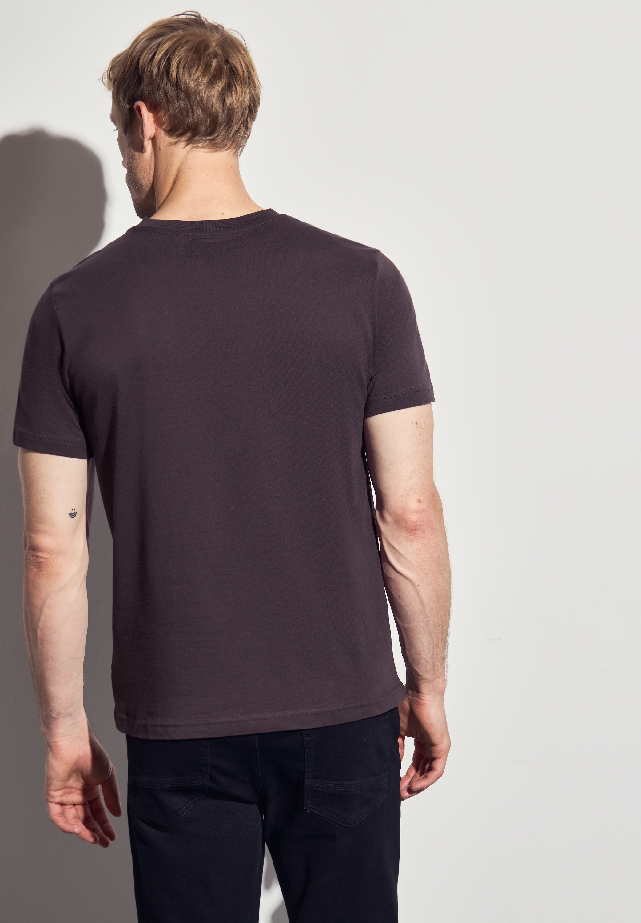 STREET ONE MEN T-Shirt, aus reiner Baumwolle