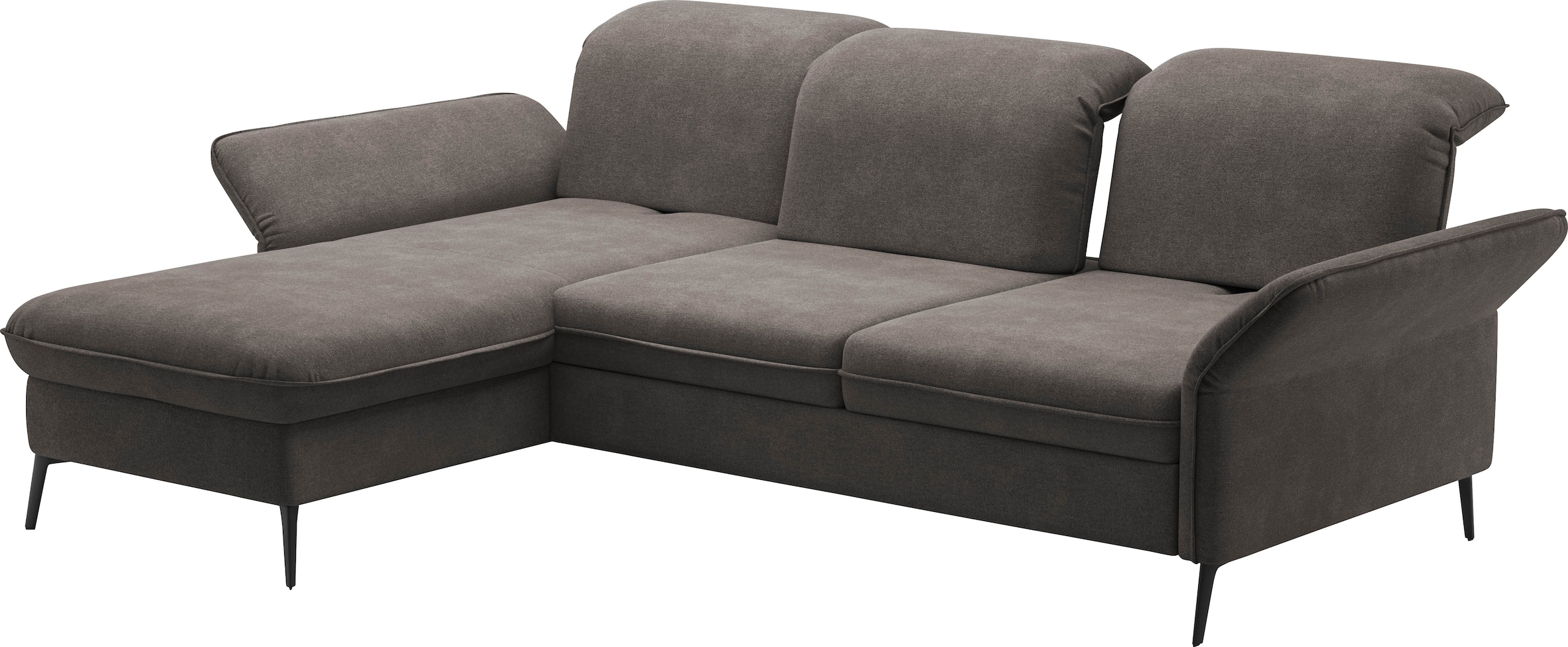 sit&more Ecksofa »Emely«, mit Sitztiefenverstellung optional mit Bettfunktion und Bettkasten