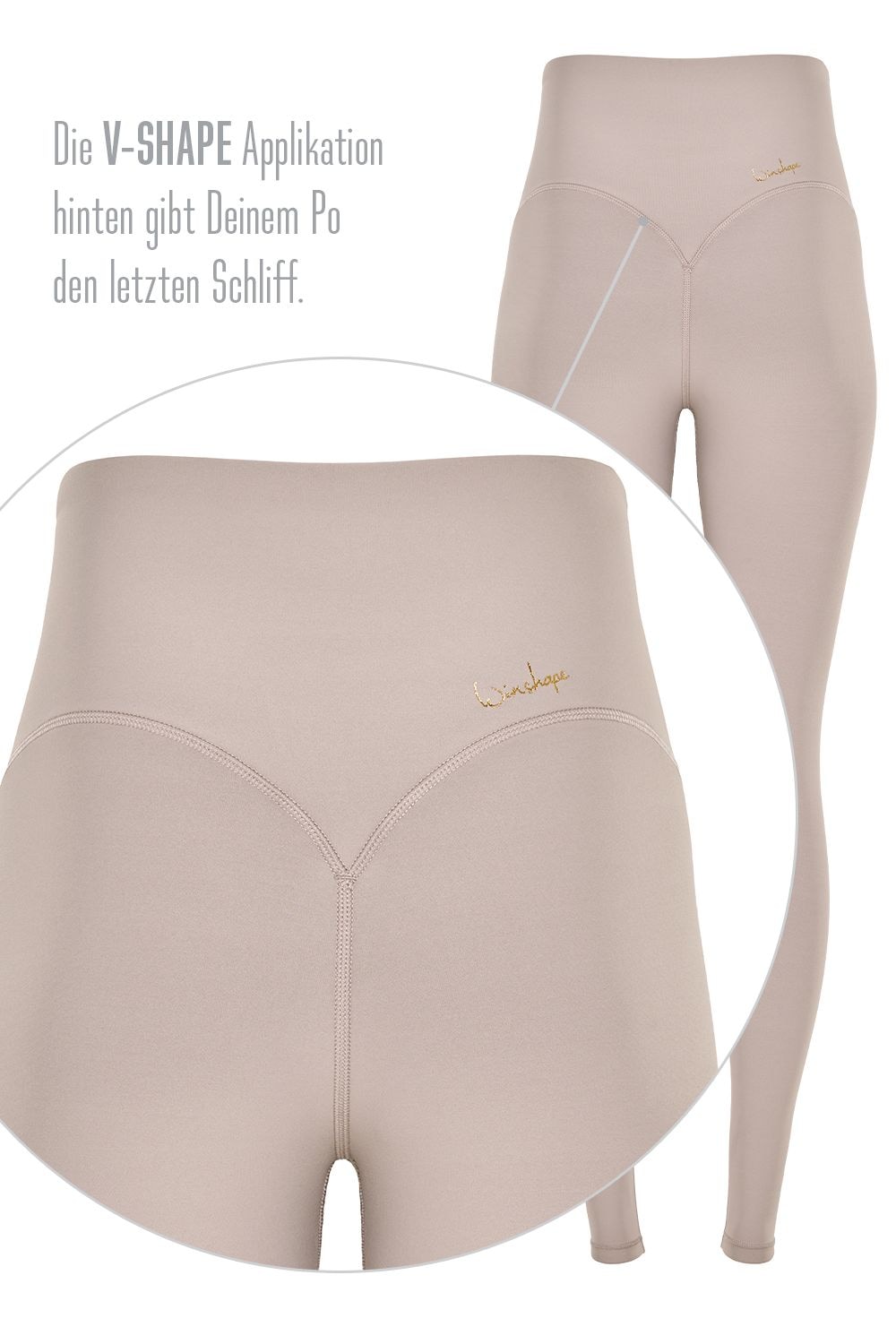 Winshape Leggings »Functional Comfort HWL117C«, mit V-Shape Applikation und Core-Bund