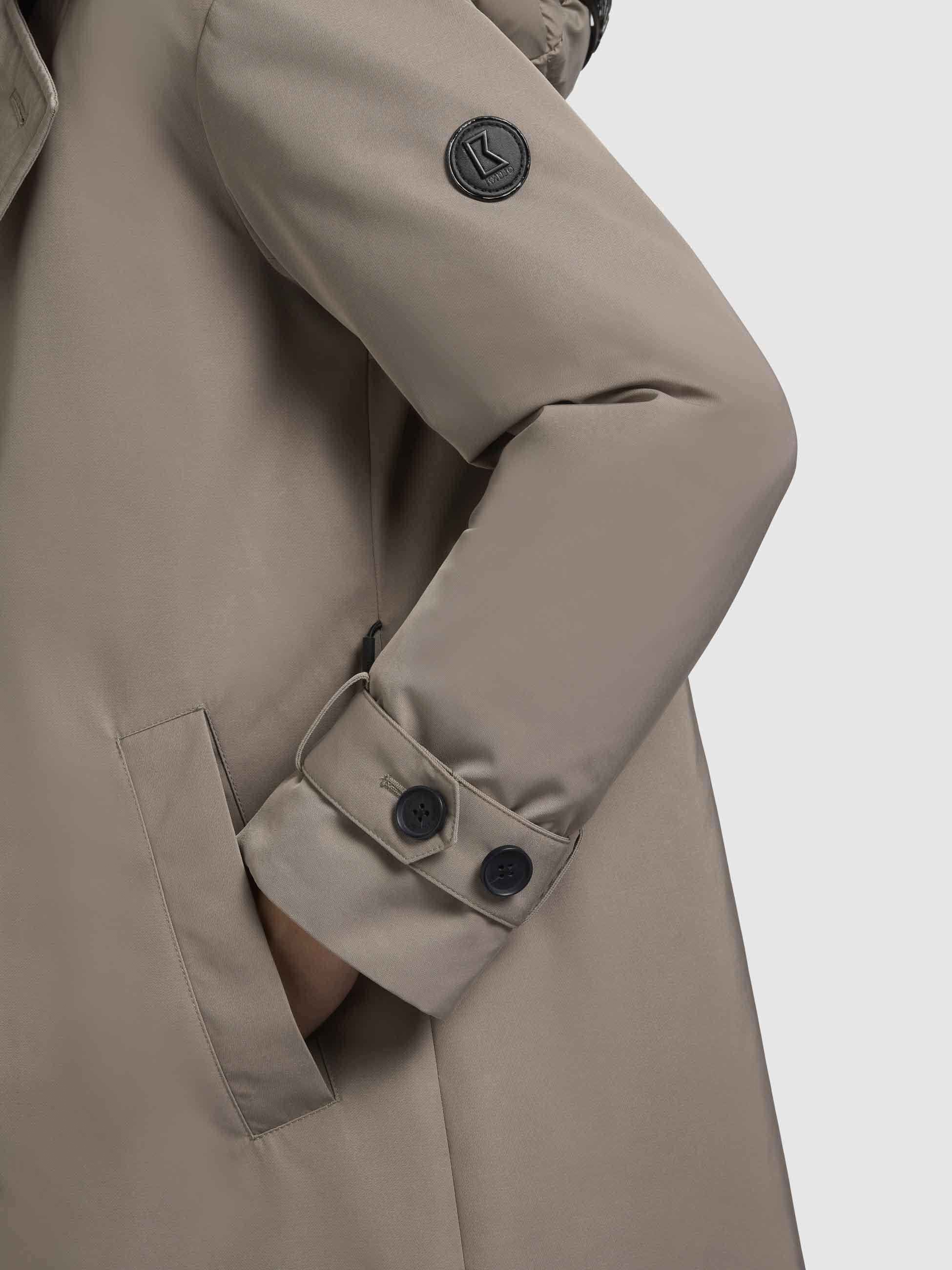 khujo Trenchcoat »Elena«, Warmer Wintermantel mit doppelter Knopfleiste