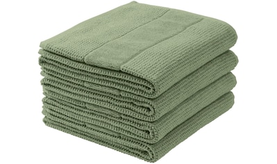 Handtücher »Turin im 4er Set aus 100% Baumwolle«, (4 St.), Reiskorn-Optik, Made in Green