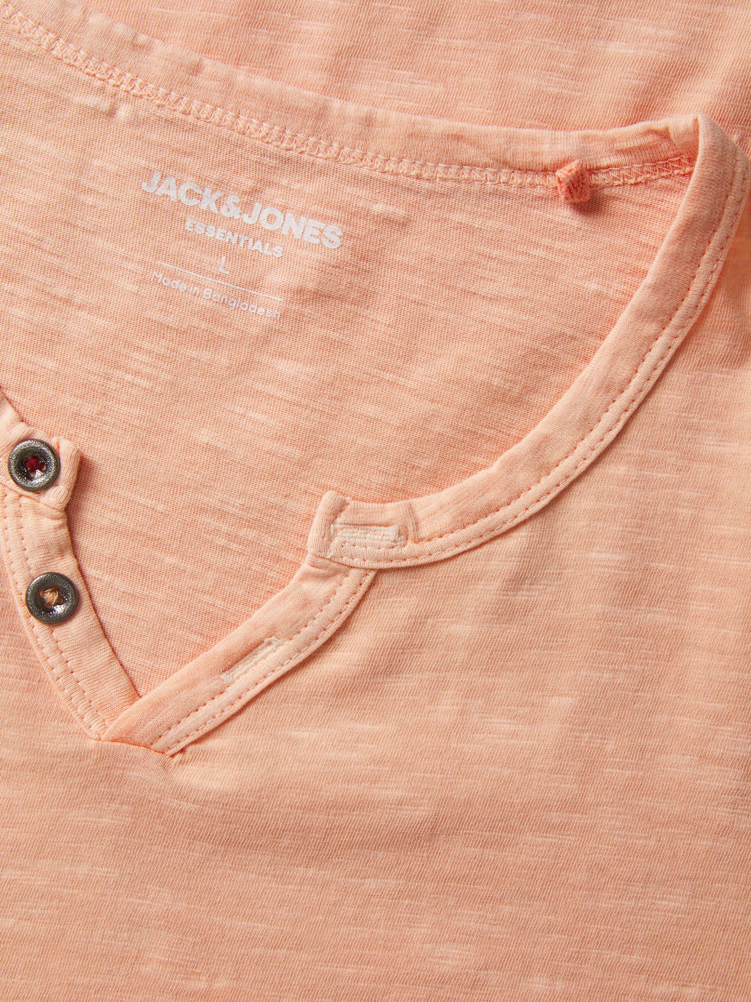 Jack & Jones T-Shirt »JJESPLIT NECK TEE SS NOOS«, mit V-Ausschnitt