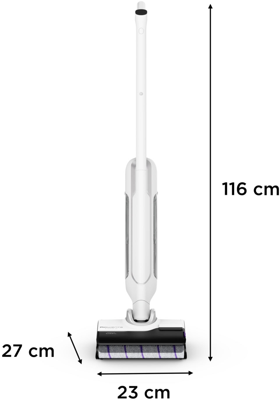 Rowenta Nass-Trocken-Sauger »X-Clean 10, Saugen und Wischen, lange Laufzeit, LED-Bildschirm«, selbstreinigend und -trocknend, geeignet für Hartböden, GZ7540