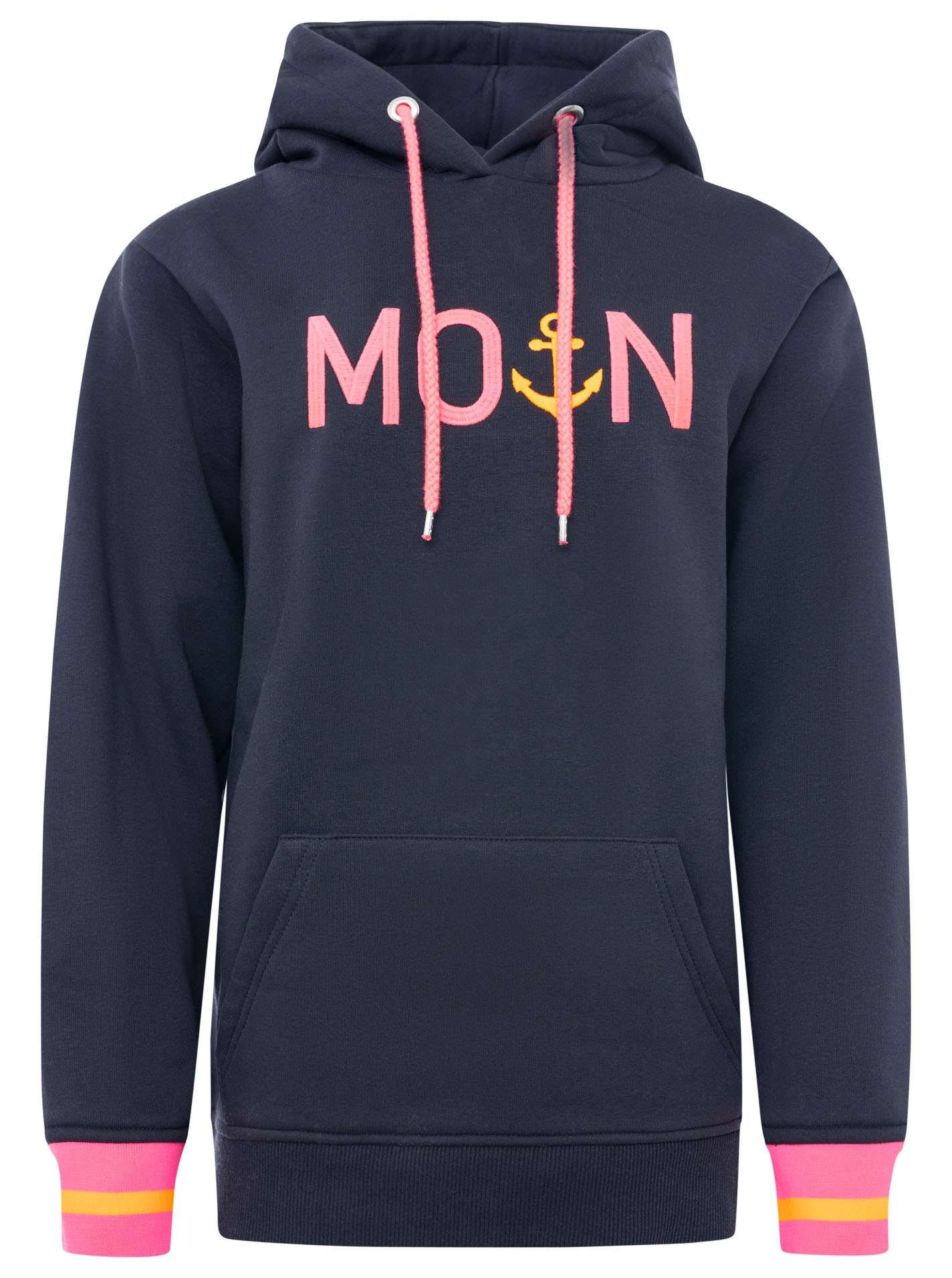 Zwillingsherz Hoodie ""Rahel"", Kontrastbündchen, Kängurutasche, Langarm, K günstig online kaufen