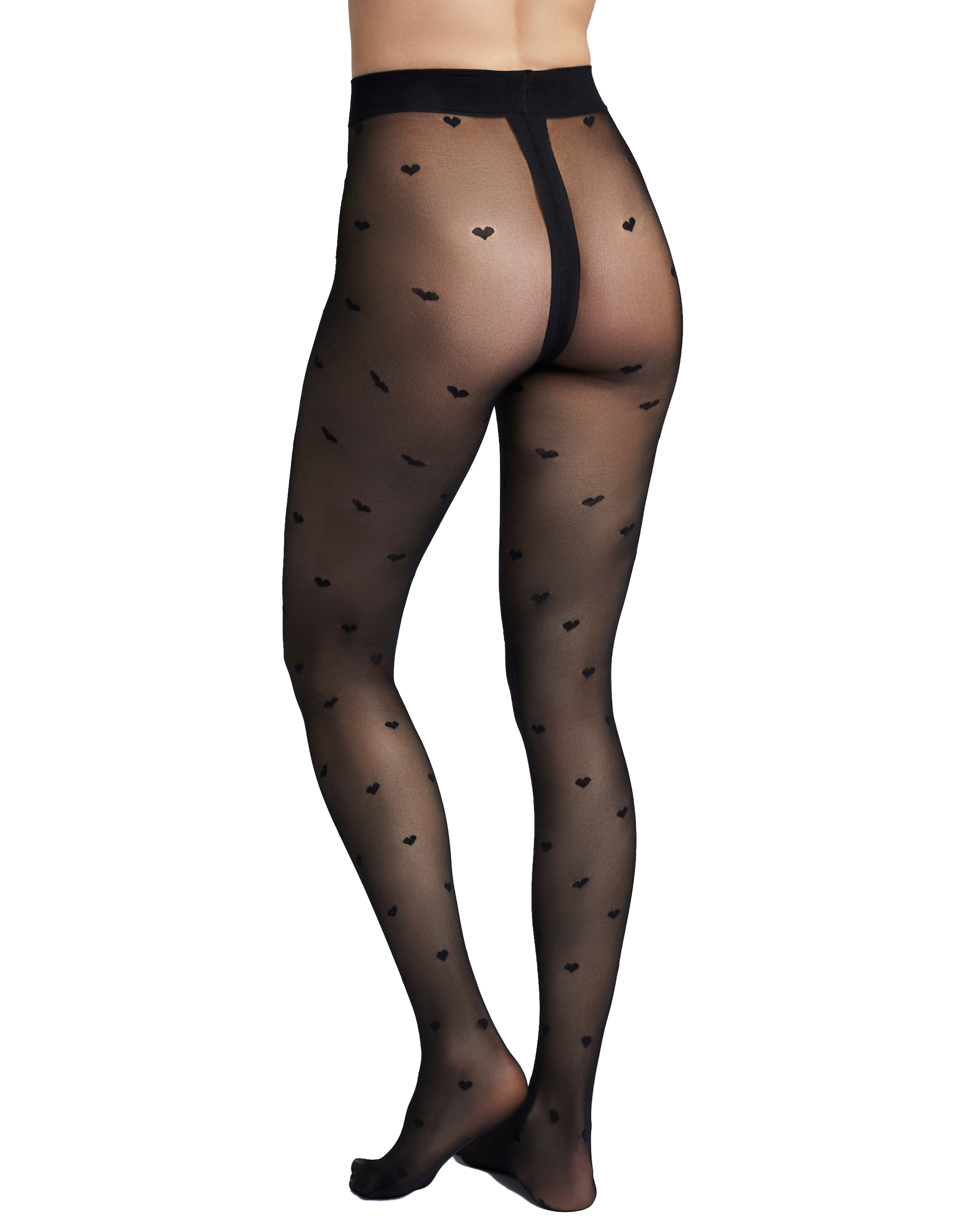 Camano Feinstrumpfhose 20 mit Herz-Muster