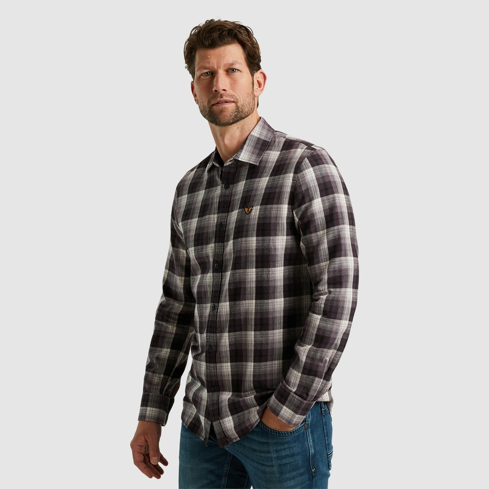 PME LEGEND Karohemd »Long Sleeve Shirt Twill Yarndyed Check«, mit Karomuster