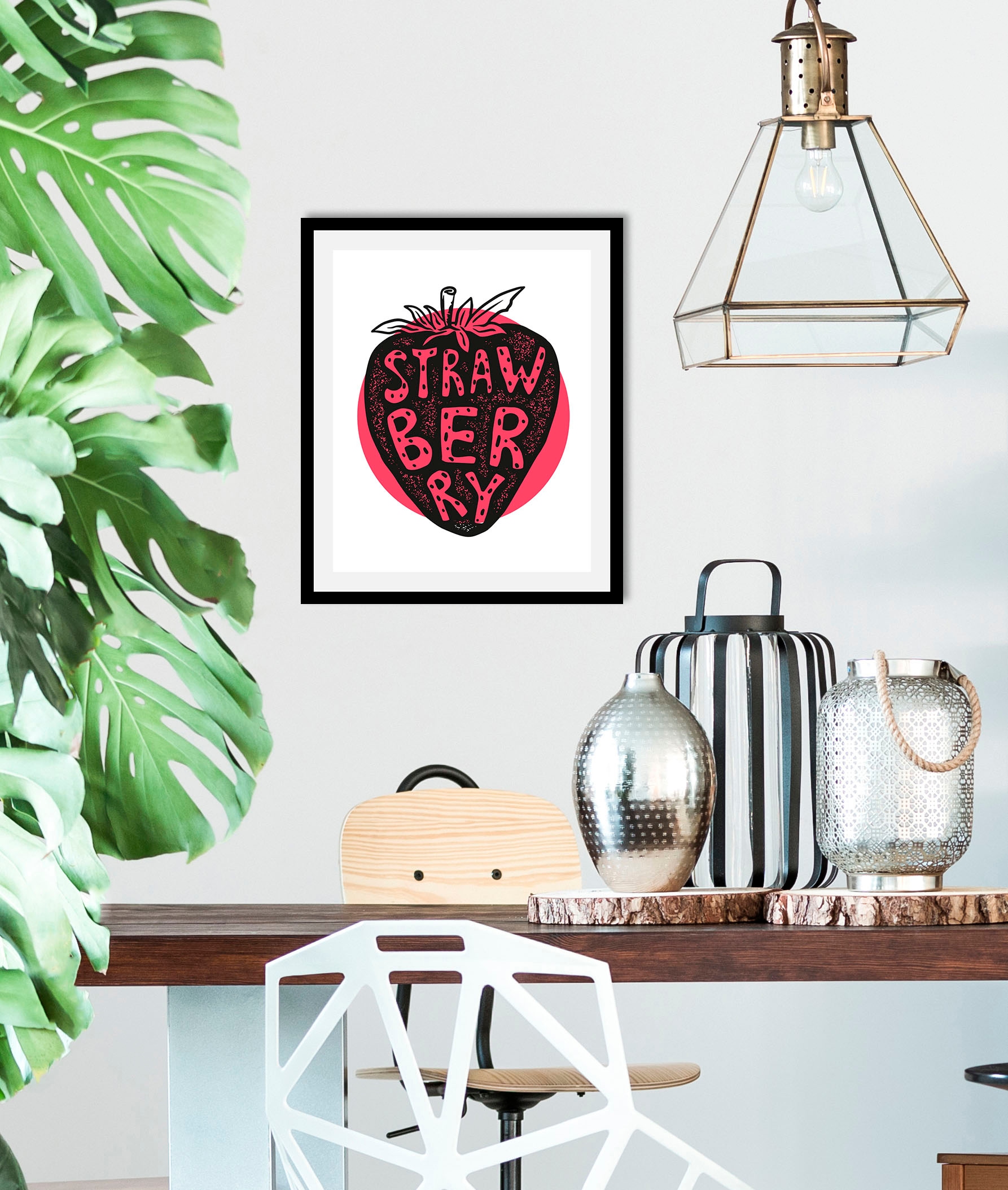 queence Bild "Strawberry", Obst-Obst Bilder-Essen-Lebensmittel-Art-Kunst, ( günstig online kaufen