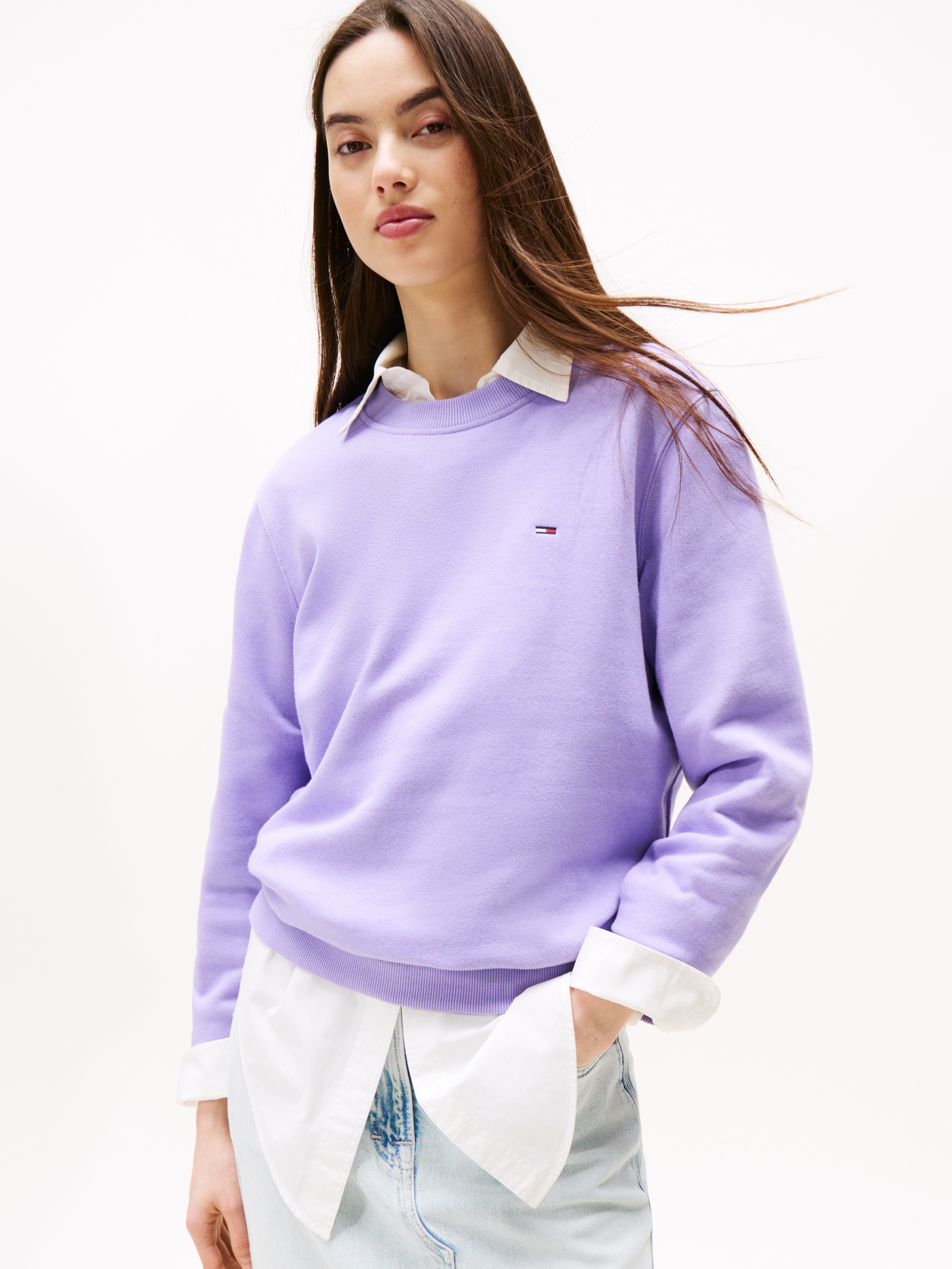 Tommy Jeans Sweatshirt "TJW REG S FLAG CREW", mit Logostickerei günstig online kaufen