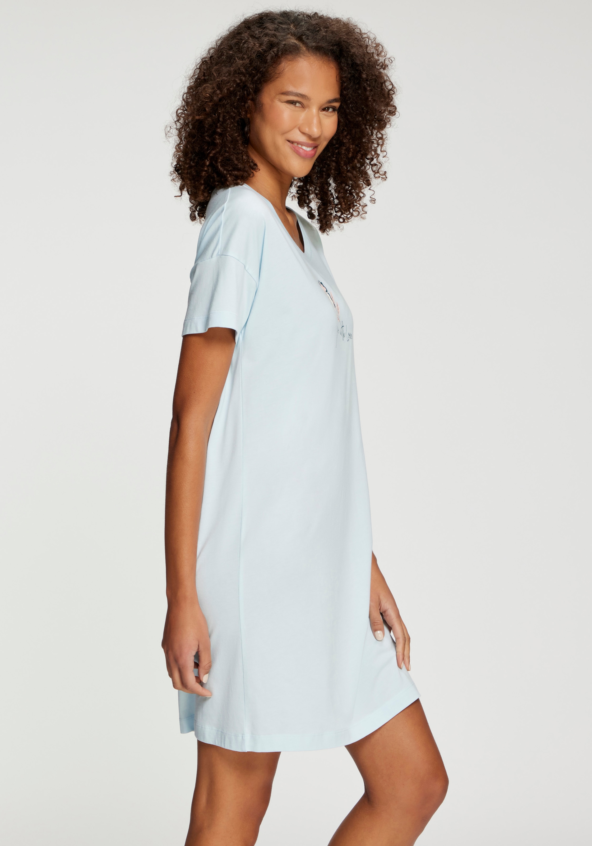 s.Oliver Sleepshirt schöner Frontdruck