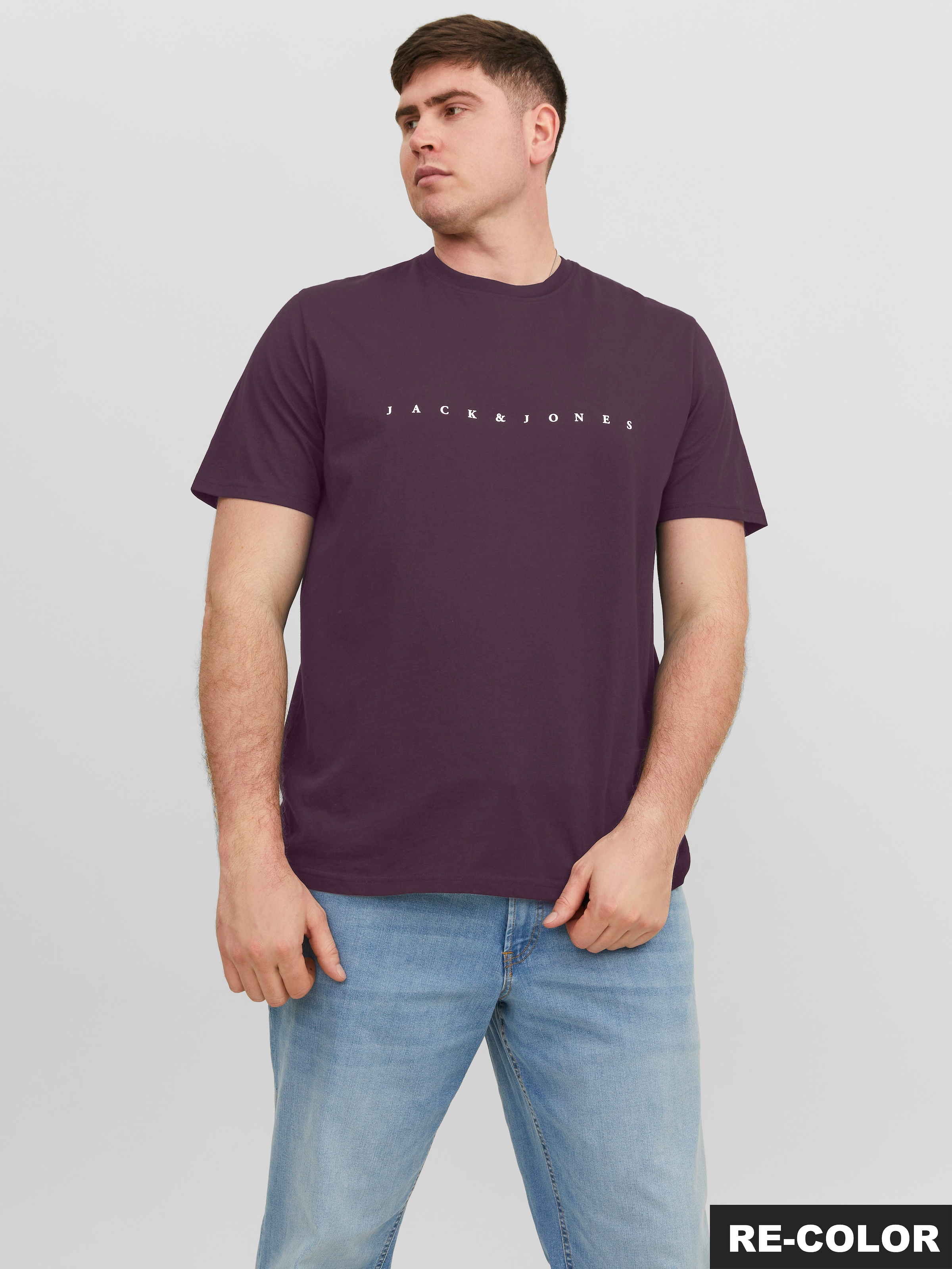 Jack & Jones PlusSize Rundhalsshirt "JJESTAR JJ TEE SS NOOS PLS", mit Logo günstig online kaufen