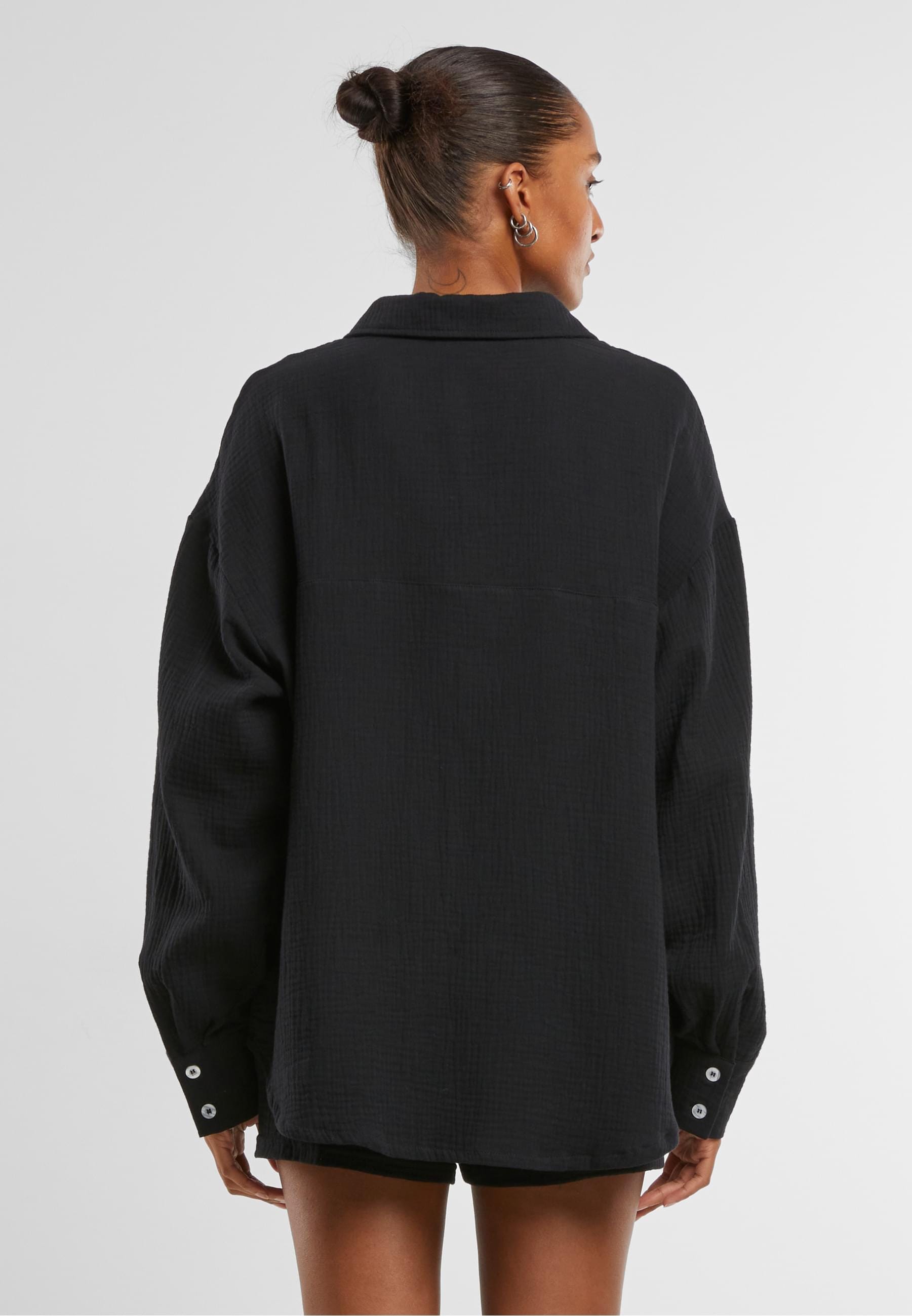 URBAN CLASSICS Klassische Bluse »Urban Classics Ladies Oversized Musselin Blouse«