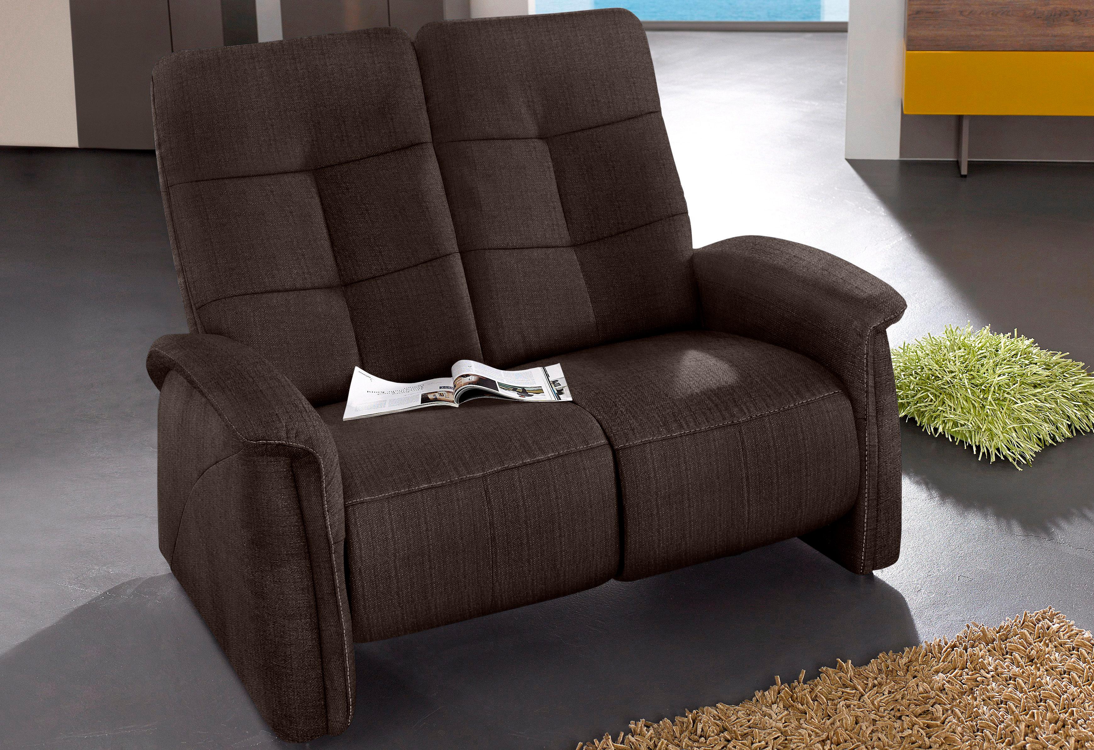 exxpo - sofa fashion "Tivoli, Kinosofa, bequem und komfortabel durch die Relaxfunktion" (2-sitzig), schmale Armlehnen