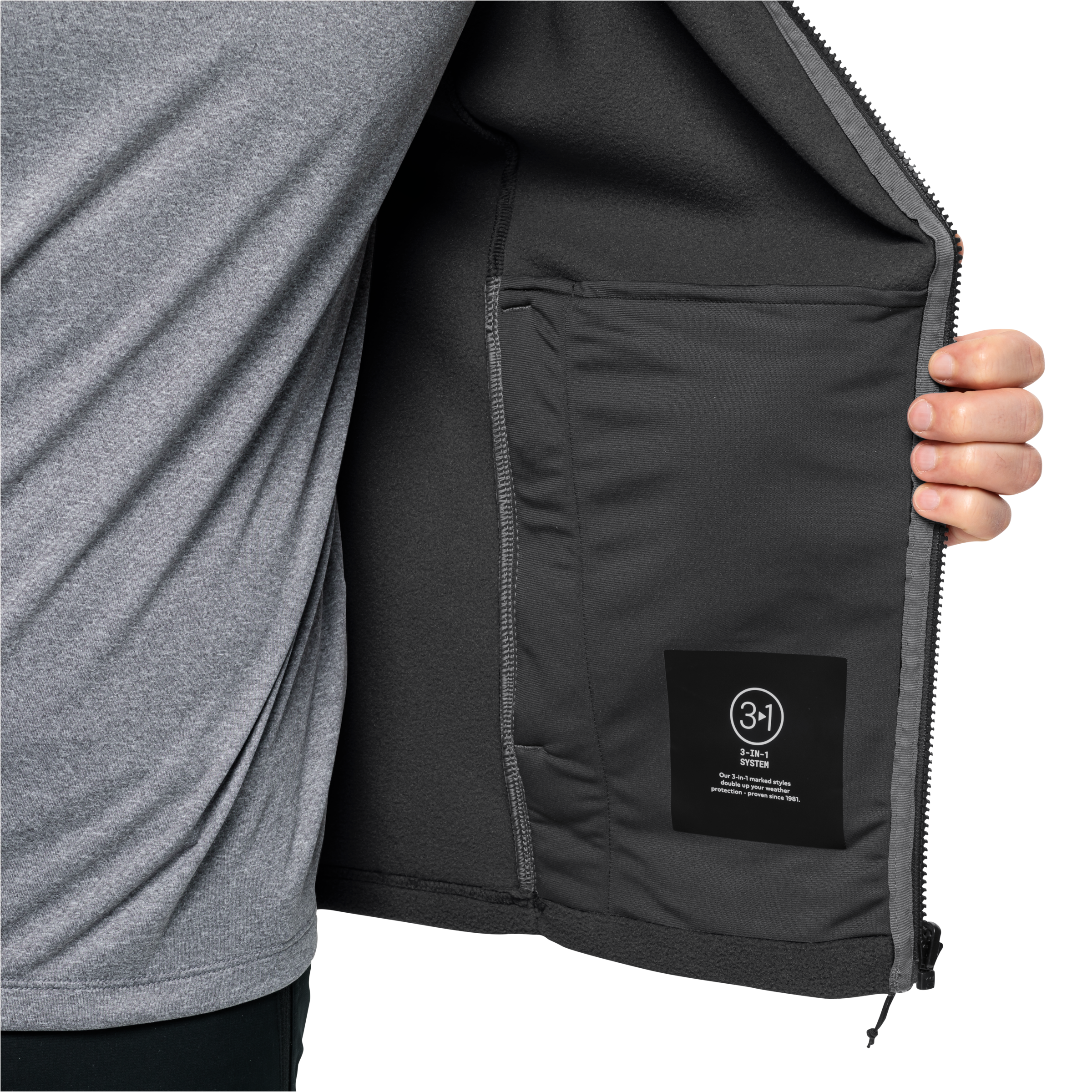 Jack Wolfskin Fleecejacke »WINTERSTEIN FZ M« wärmend aus POLARTEC 200, teilweise recycelt, Übergangsjacke