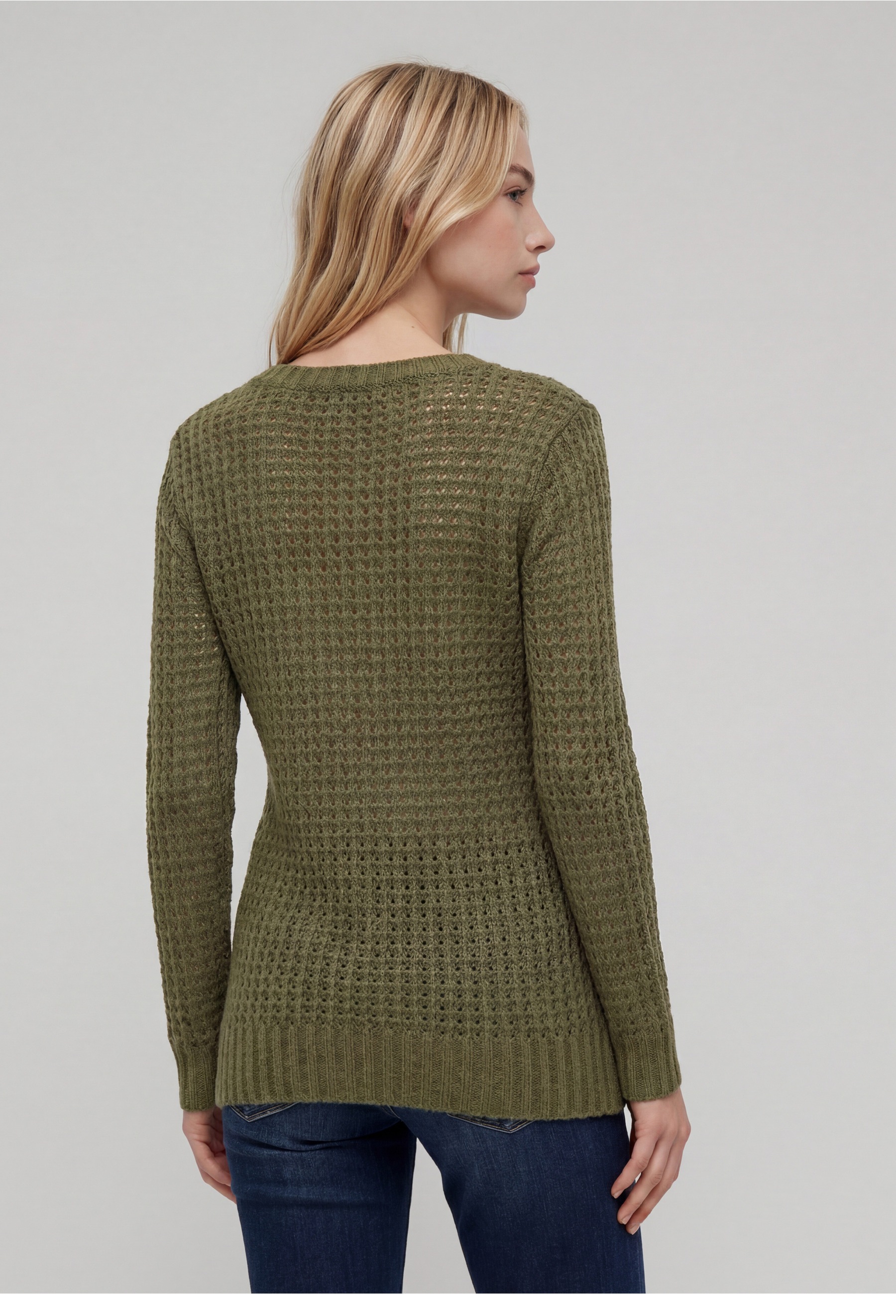 URBAN CLASSICS Rundhalspullover »Urban Classics Damen Ladies Long Wideneck Sweater« 1 Stk.