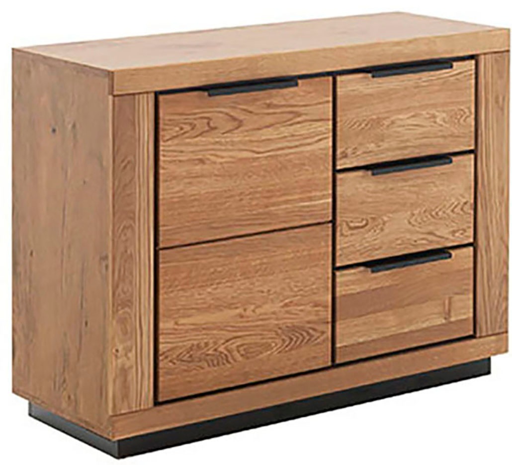 Kommode MCA LIVING, B:107cm H:80cm T:40cm, beige, Holzwerkstoff, Massivholz, Schlafzimmer, Sideboards, "Greno Kommode I", durchgehende Lamelle