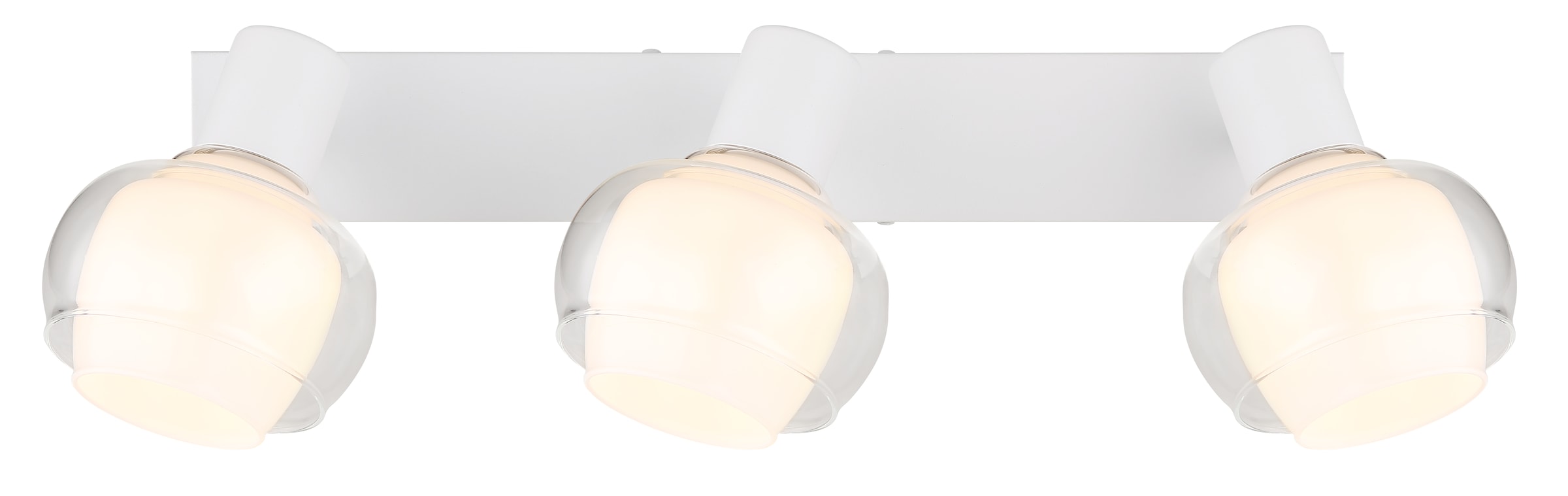 GLOBO LIGHTING Deckenstrahler »TOKKI«, Leuchtmittel E14 | ohne Leuchtmittel, Deckenspot/weiß/Glas klar/Glas opal/Flur/Wohnzimmer