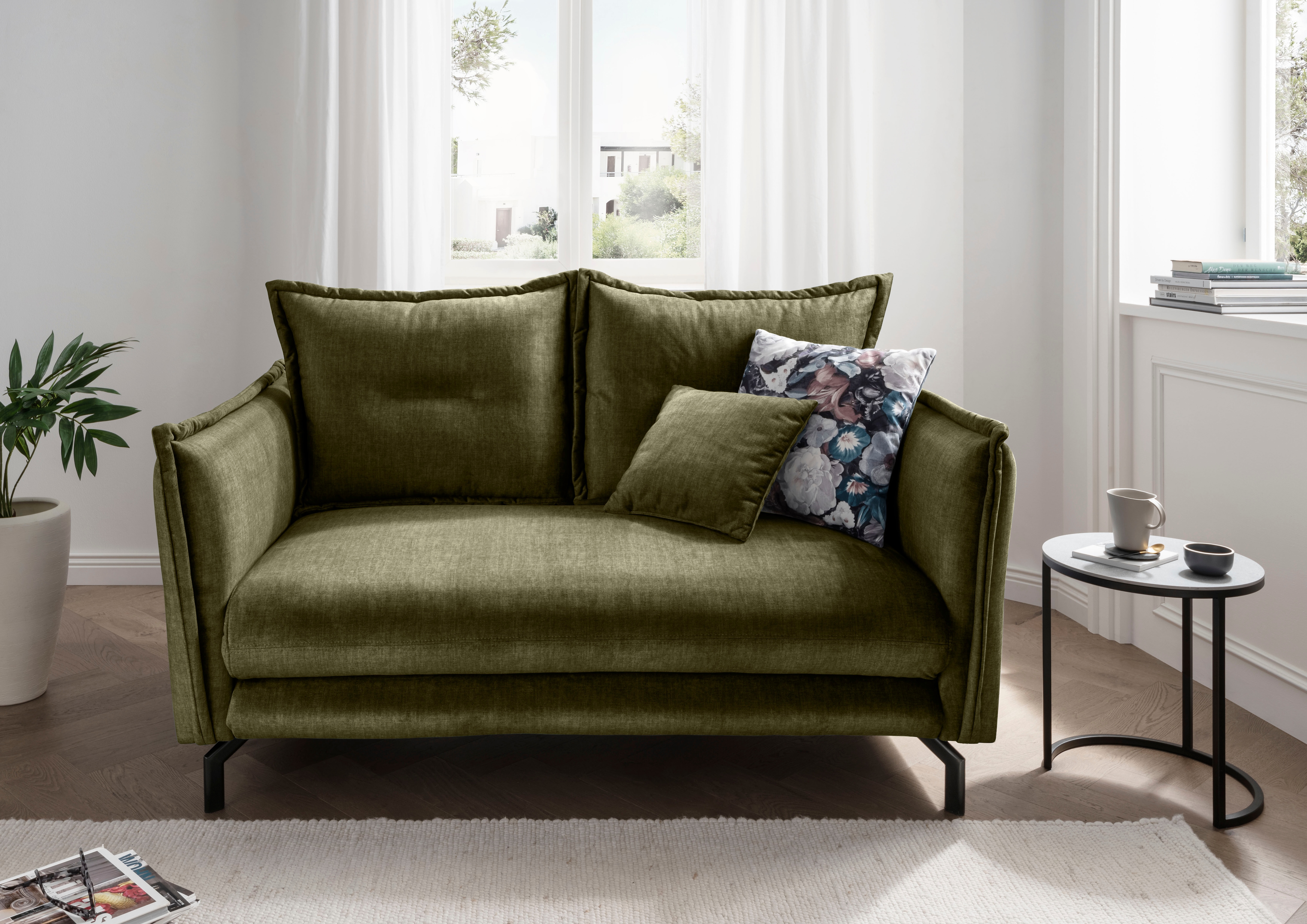 Home affaire Ecksofa "Lava modern und bequem, schmale Armlehnen, tolle Detailverarbeitung" Armlehnen verstellbar