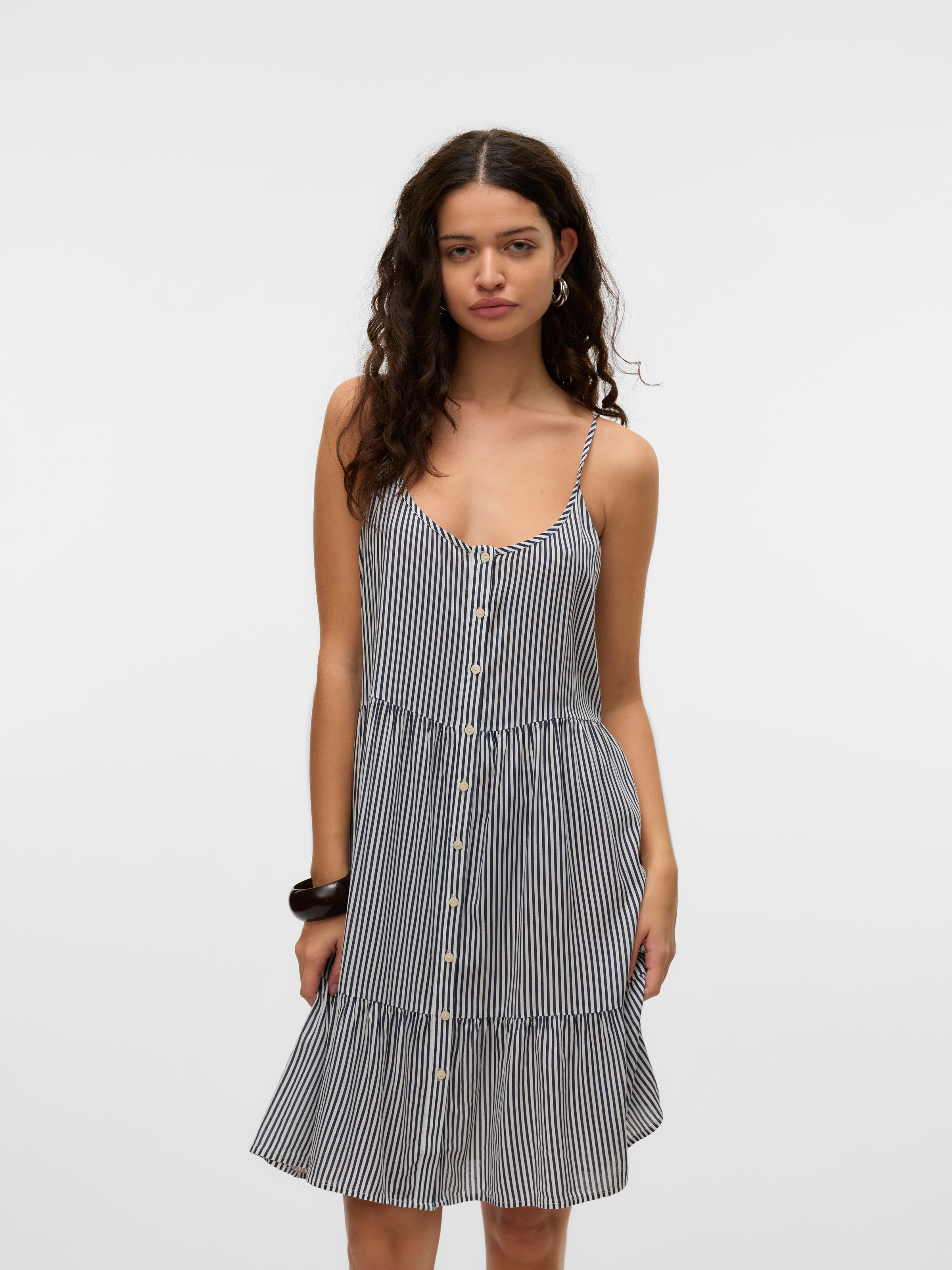 Vero Moda Trägerkleid "VMBUMPY SHORT SINGLET DRESS WVN GA NOOS", Sommerklei günstig online kaufen