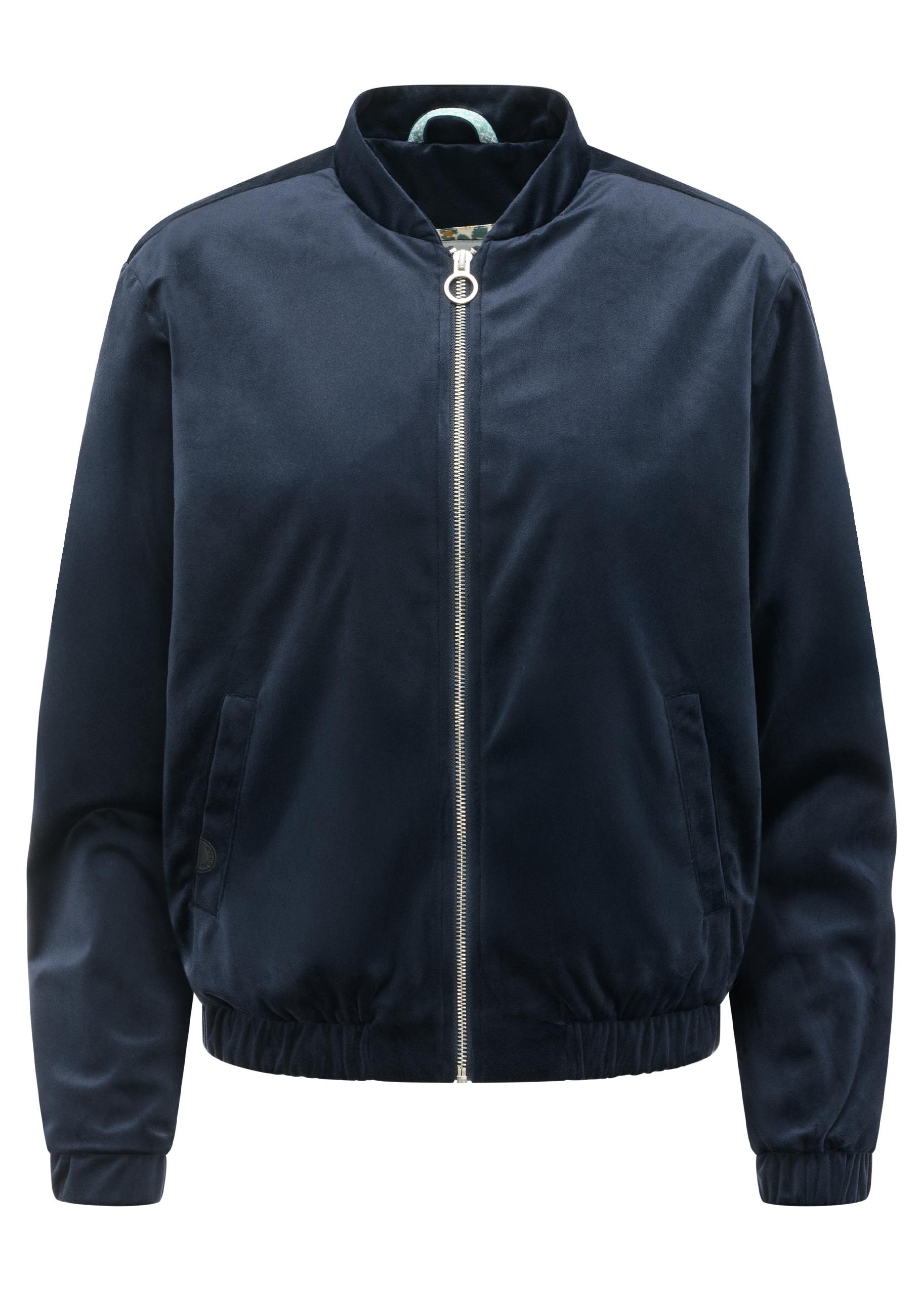Ragwear Bomberjacke "Velvetie" ohne Kapuze Modische Blousonjacke aus kuscheligem Samt