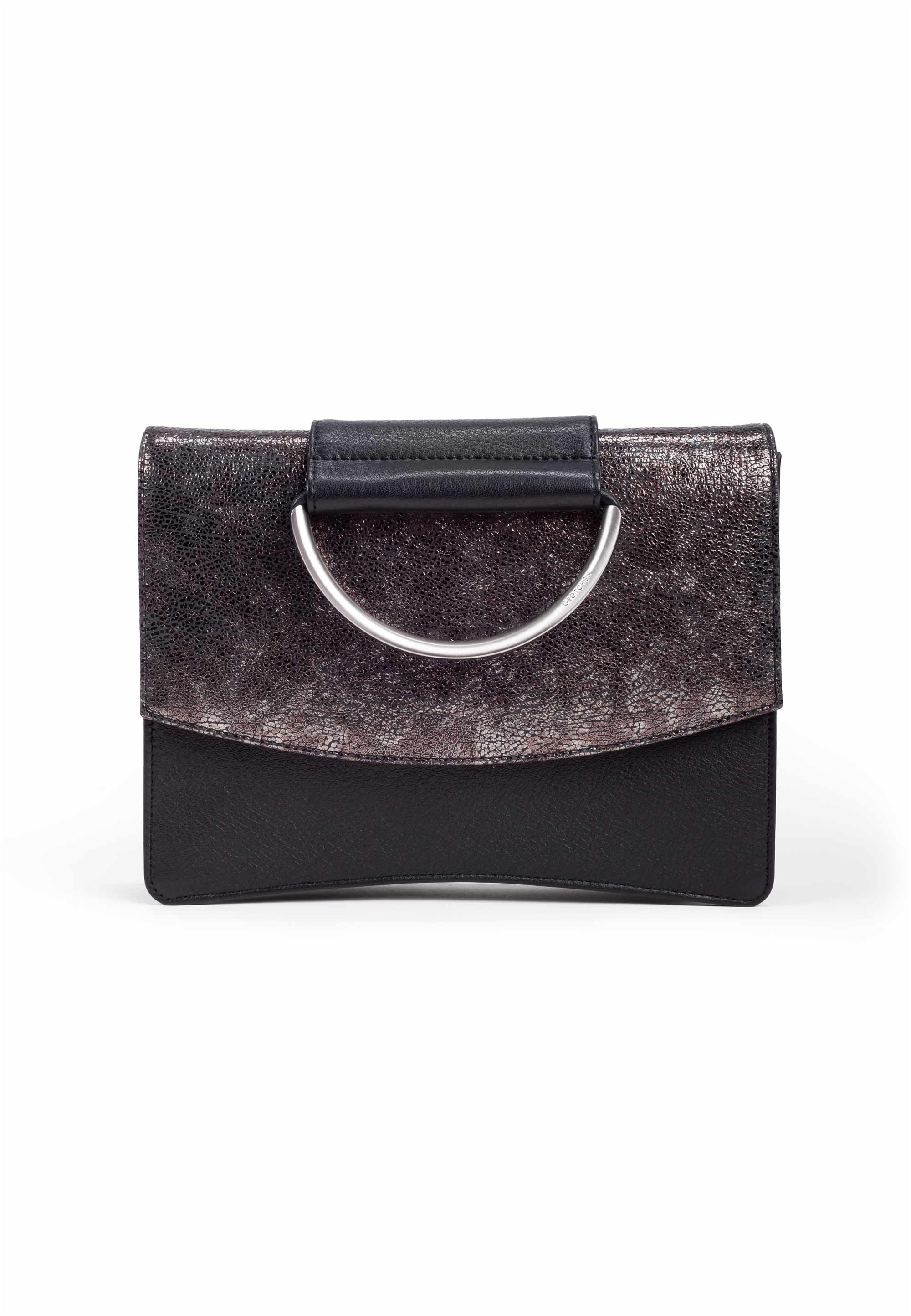 GRETCHEN Schultertasche "Oyster Clutch Three" aus italienischem Kalbsleder