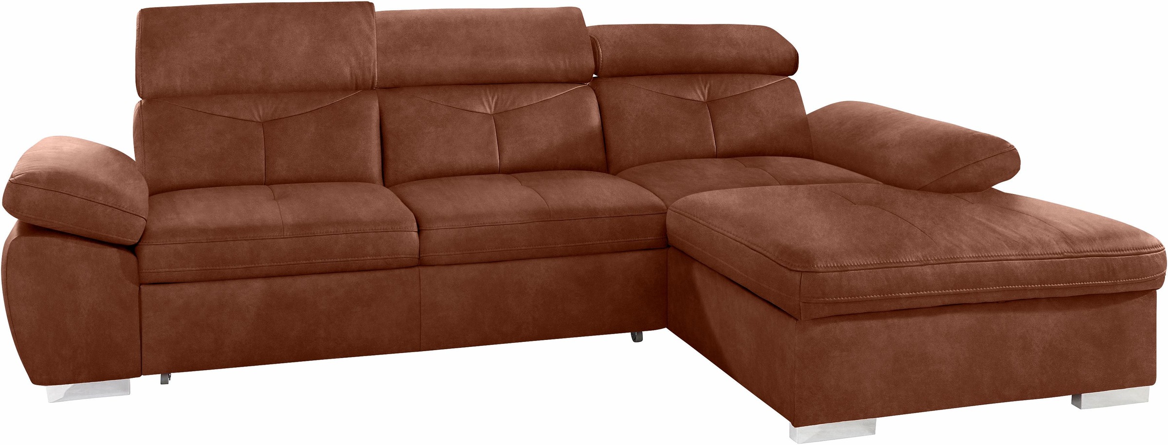 exxpo - sofa fashion Ecksofa "Spring, super bequem, mit Armteil- und Kopfte günstig online kaufen