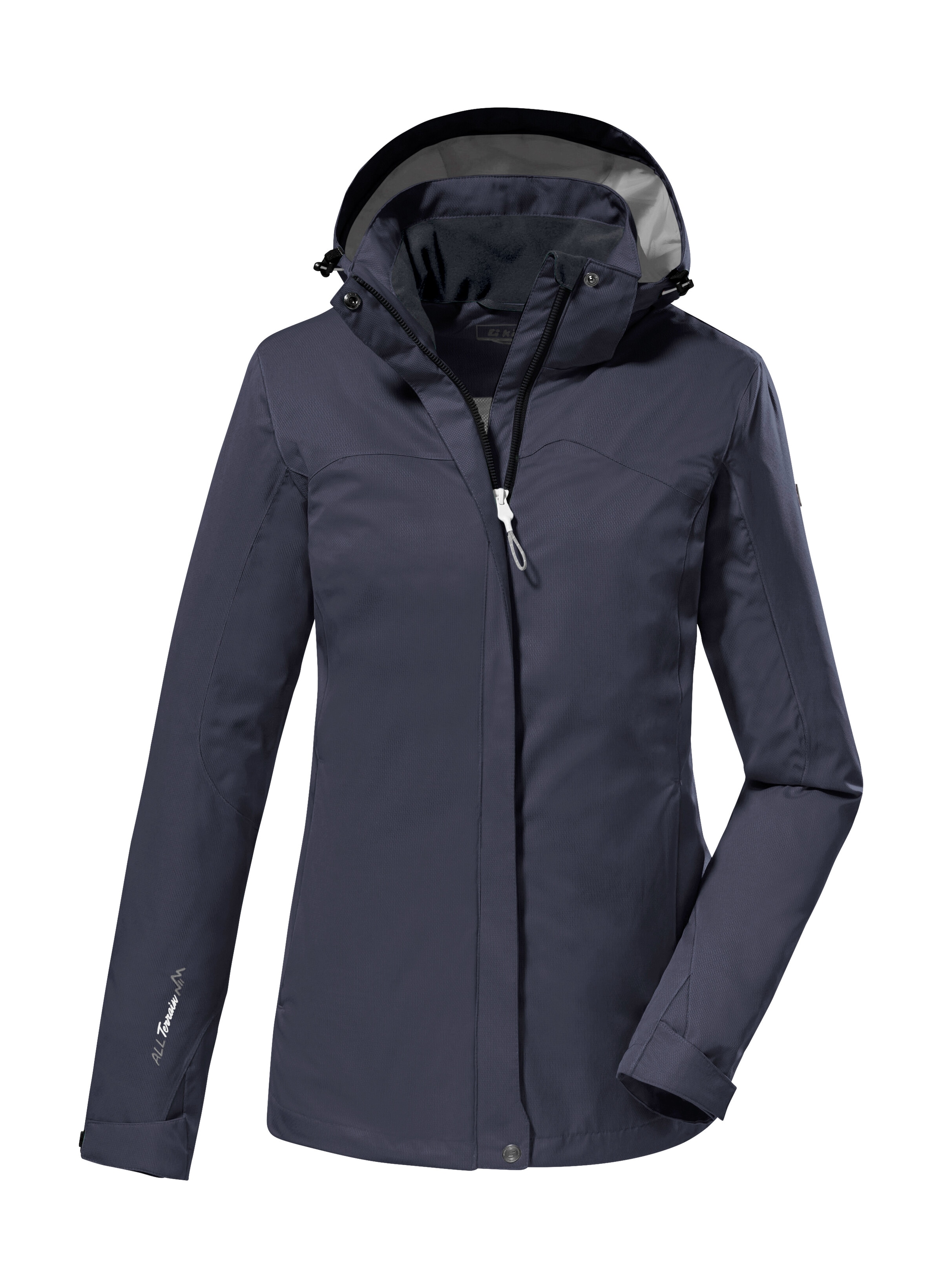Killtec Funktionsjacke "KOS 133 WMN JCKT" Wasser- und winddichte Damenjacke mit abnehmbarer Kapuze