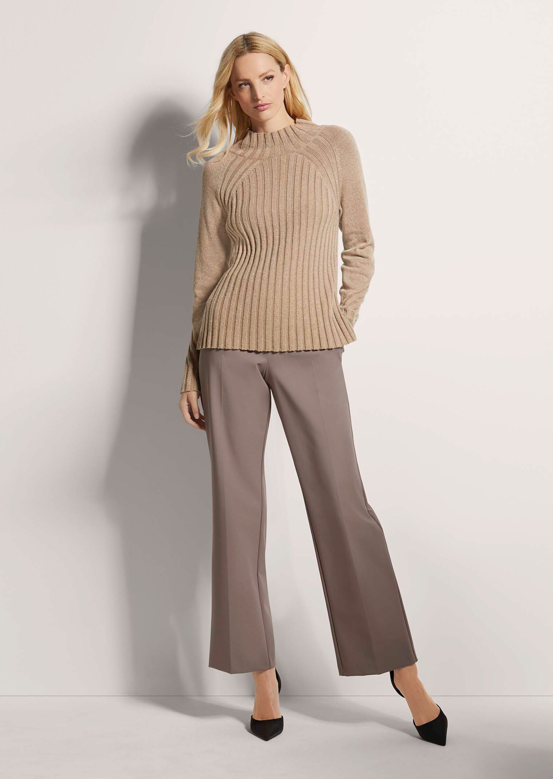 MADELEINE Longpullover "Strickpullover Glanzvoller Strickpullover mit Stehk günstig online kaufen