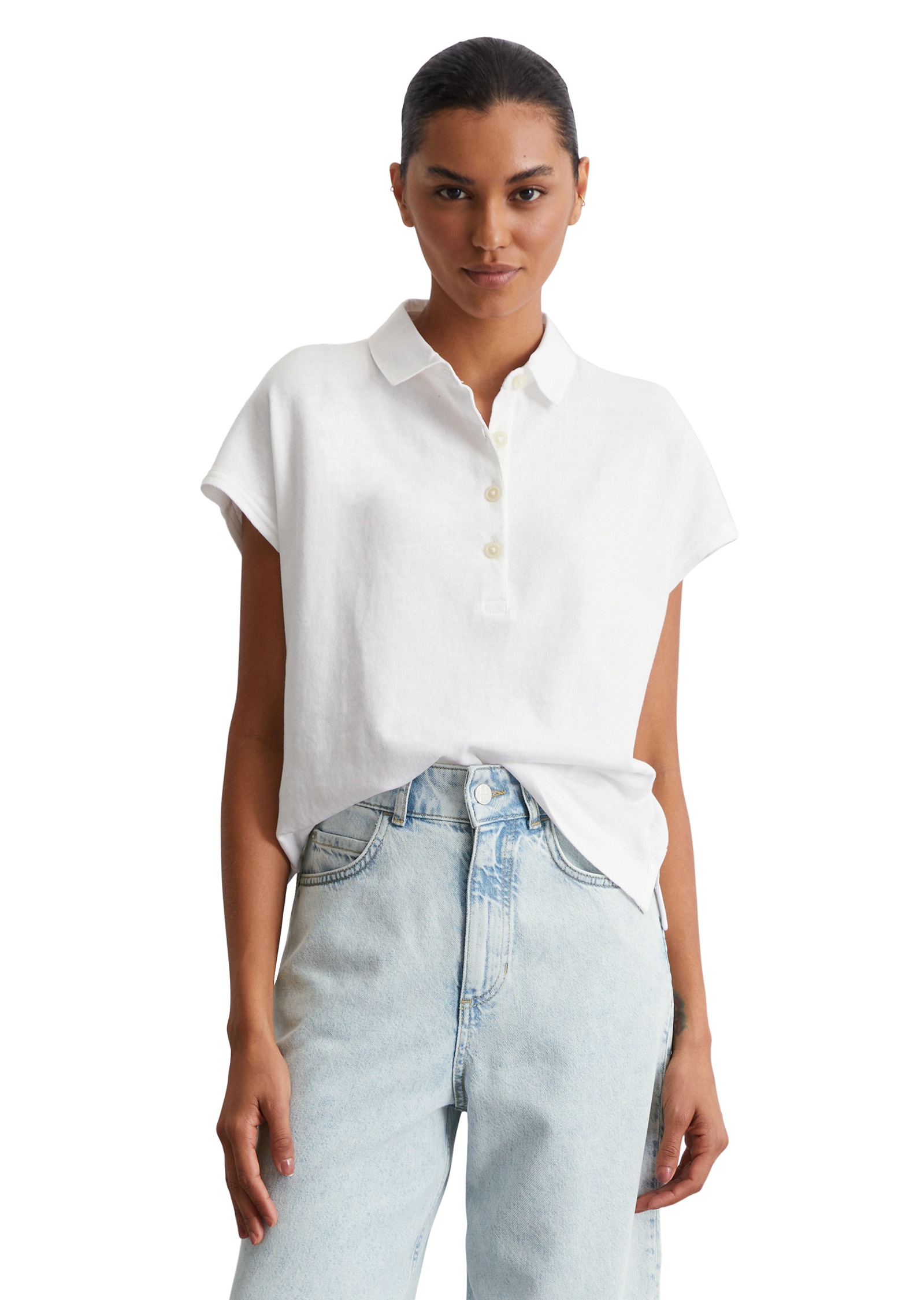 Marc OPolo Poloshirt oversized, aus leichtem Jersey günstig online kaufen