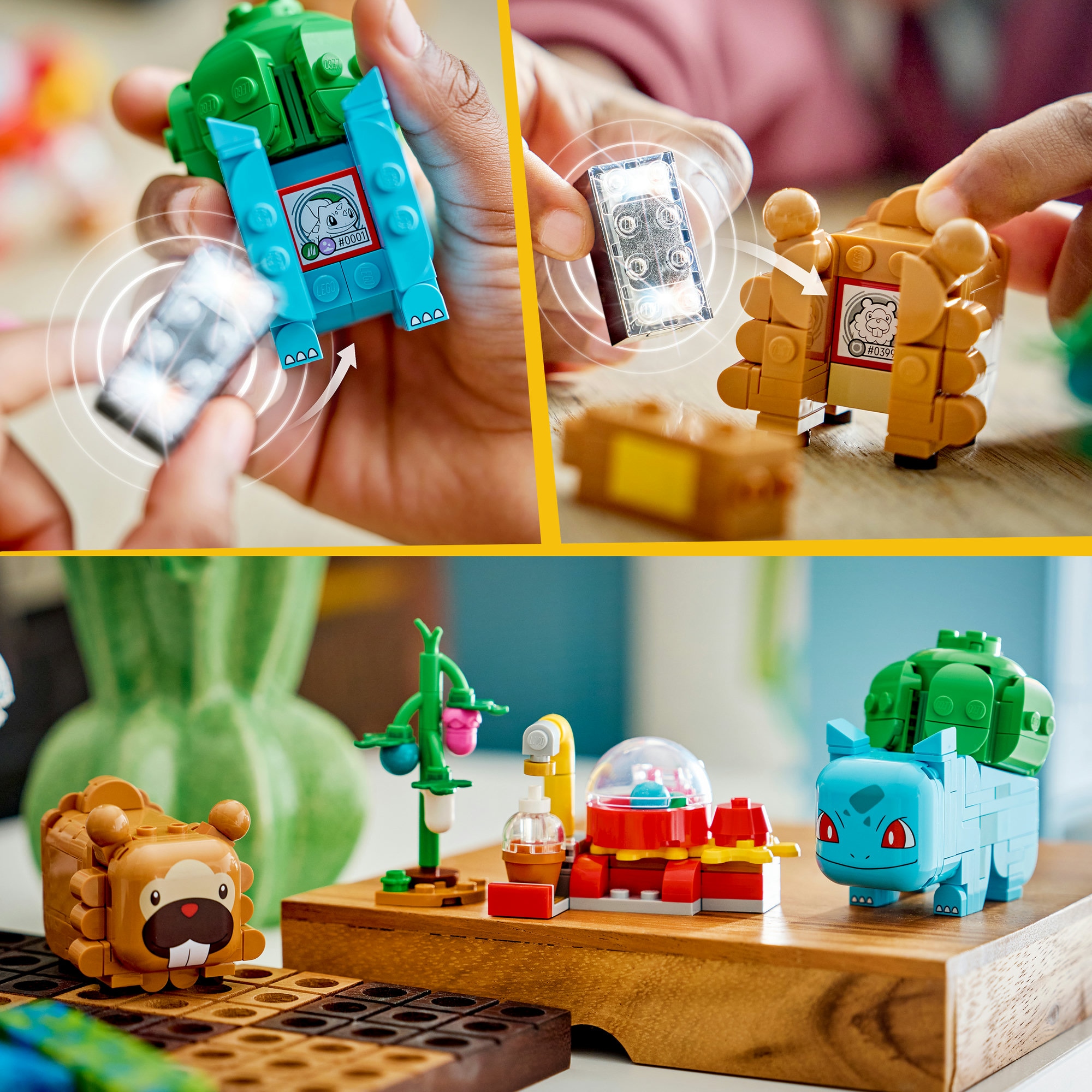 LEGO® Konstruktionsspielsteine »SMART Play: Beerenfete mit Bisasam und Bidiza (72155), LEGO Pokémon« Mit SMART Brick kombatibel (nicht enthalten)