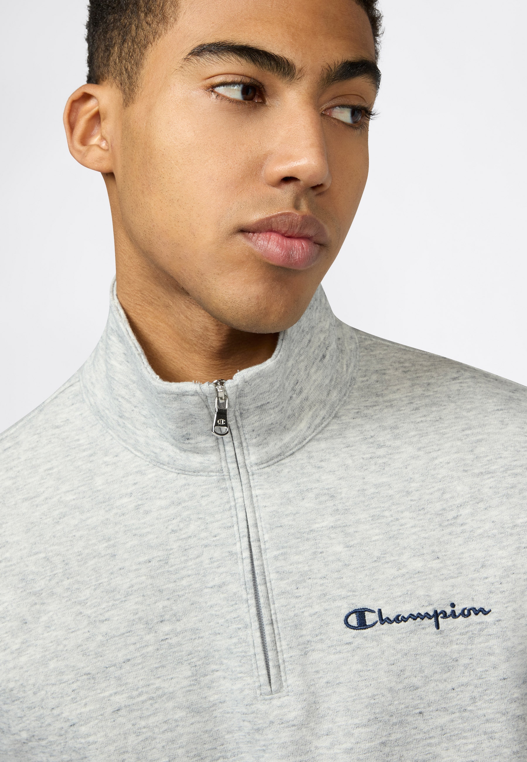 Champion Sweatshirt »ICONS CONTRAST Terry Half Zip Sweatshirt«, mit Halb-Zip-Verschluss, aus Baumwolle und Polyester
