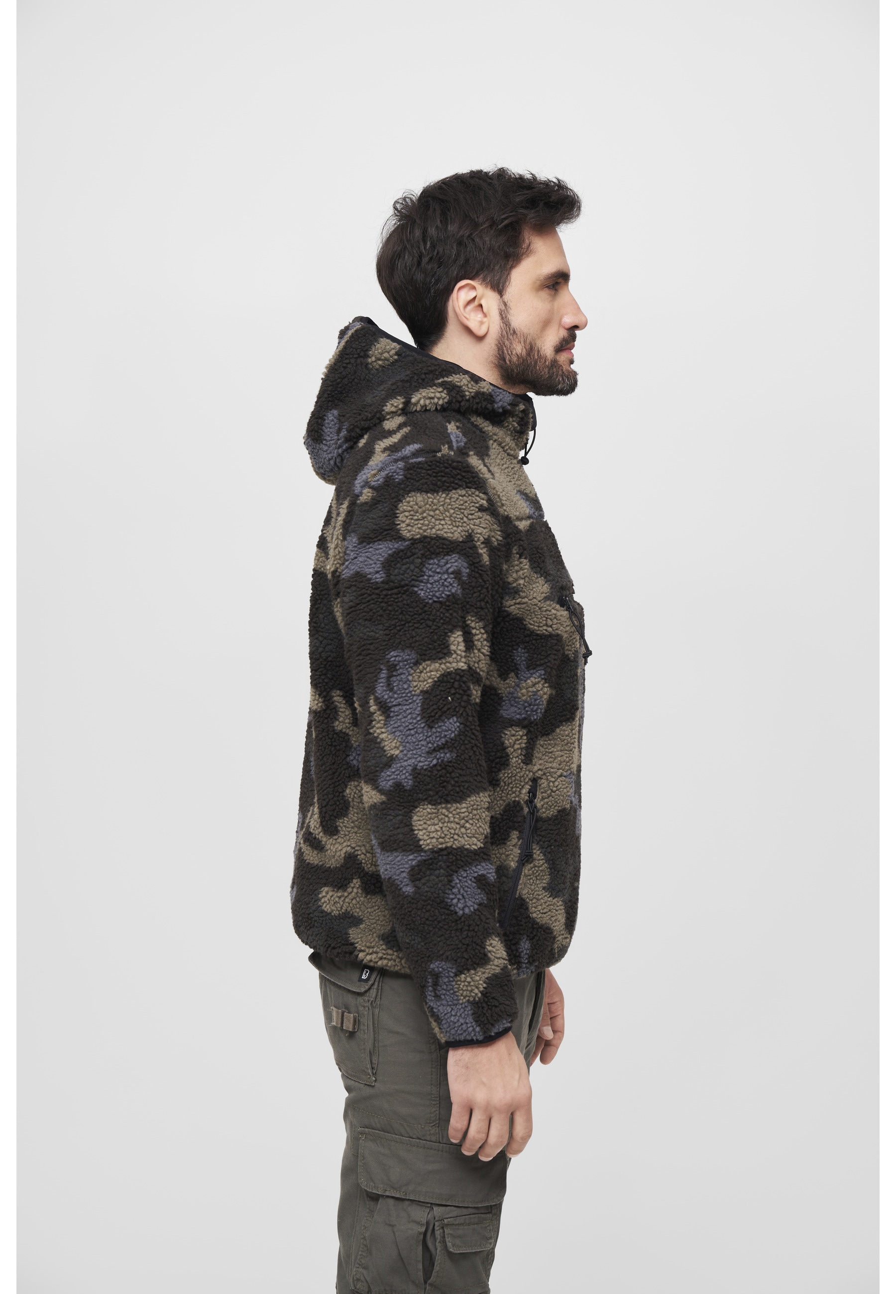 Brandit Anorak »Brandit Herren Teddyfleece Worker Pullover« 1 Stk. tlg. mit Kapuze