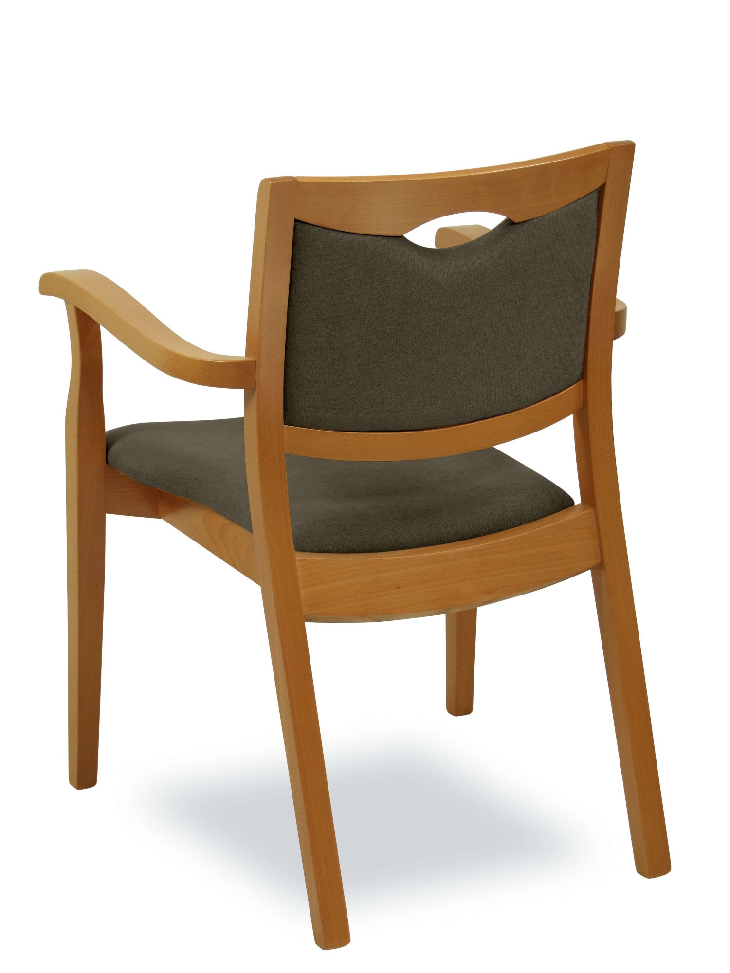 Home affaire Armlehnstuhl »London, Stuhl, Komfortsessel, 3 Gestellfarben, Made in Italy« () 1 Stk.Extra-komfortabel, ergonomisch, fleckenabweisendes Gewebe, Massivholz