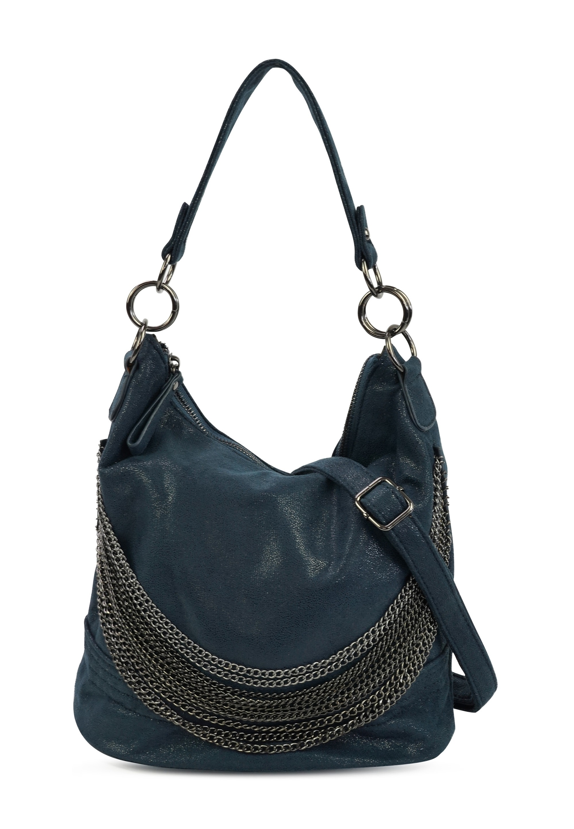 Harpa Schultertasche "Cher" aus changierendem Material, mit Ketten-Verzieru günstig online kaufen